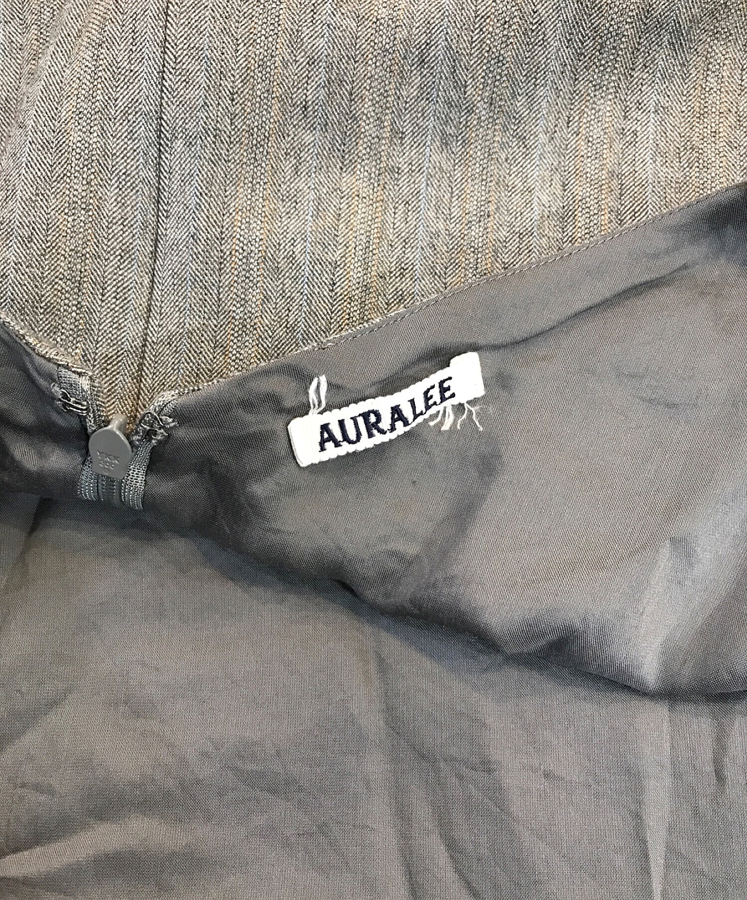 中古・古着通販】AURALEE (オーラリー) WOOL SILK HERRINGBONE SLIP