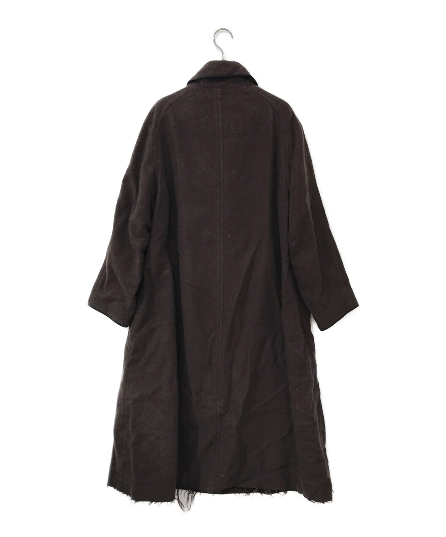 LOEFF ロエフ ドビーテントガウンコート 中古・古着通販】LOEFF (ロエフ) ドビーテントガウンコート ブラウン