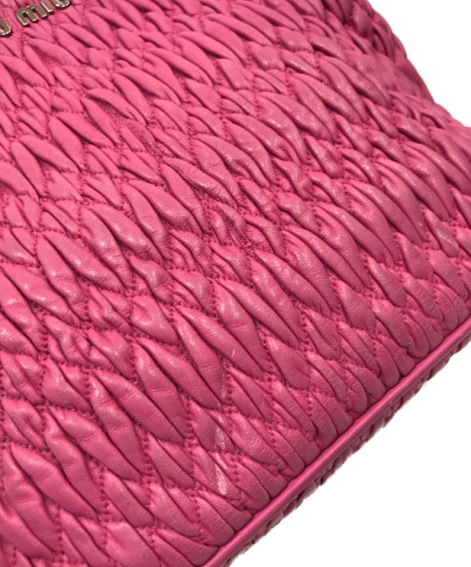 中古・古着通販】MIU MIU (ミュウミュウ) 2WAYショルダーバッグ ピンク