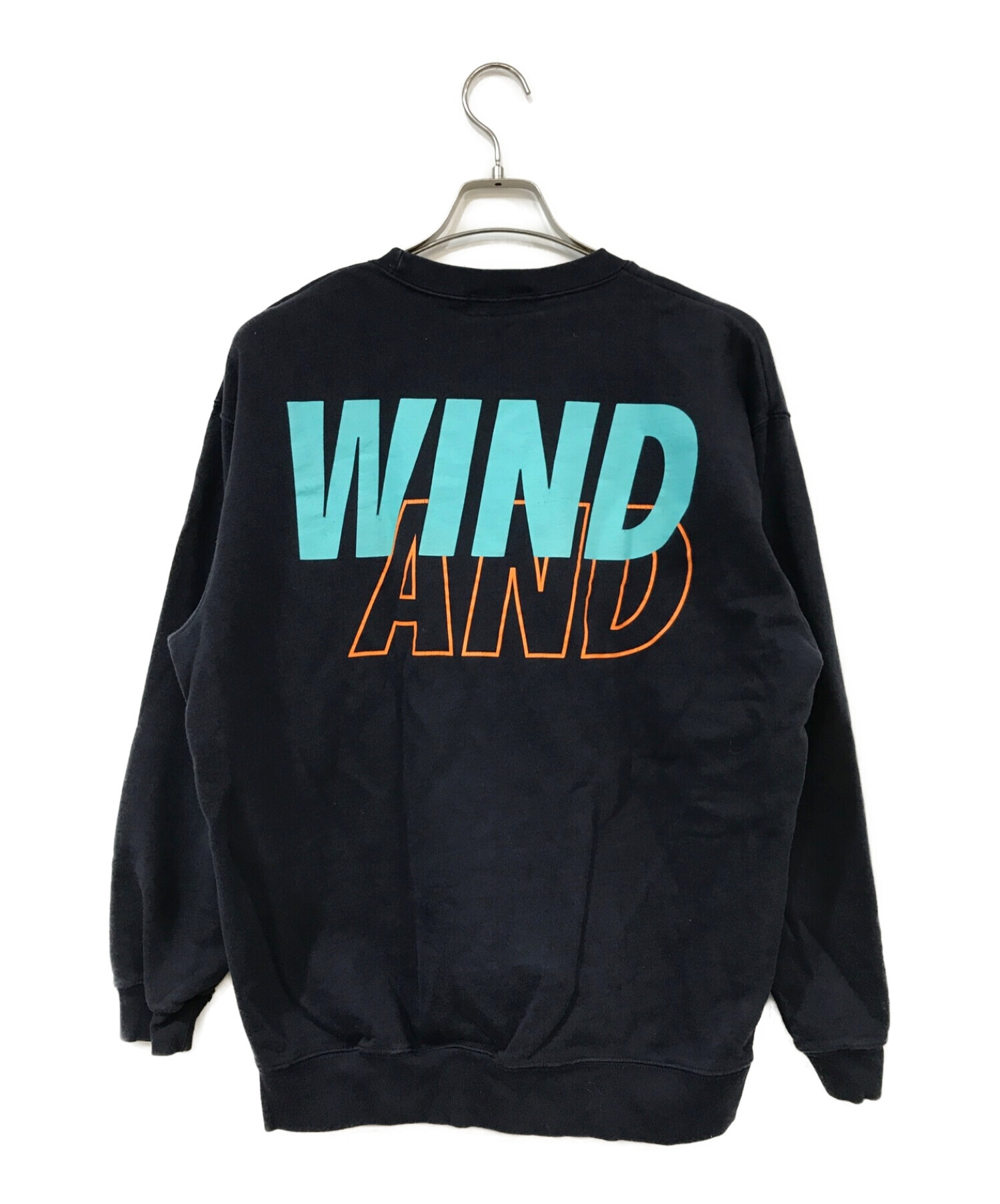 WIND AND SEA ウィンダンシー ロゴ スウェット ベージュ M windandsea WIND AND SEA ウィンダンシー ロゴプリント スウェット XL