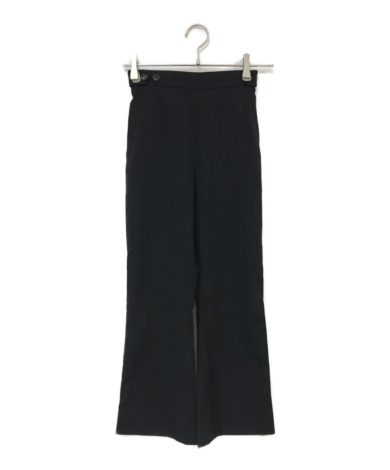 中古・古着通販】MARNI (マルニ) ウールフレアパンツ ブラック サイズ 