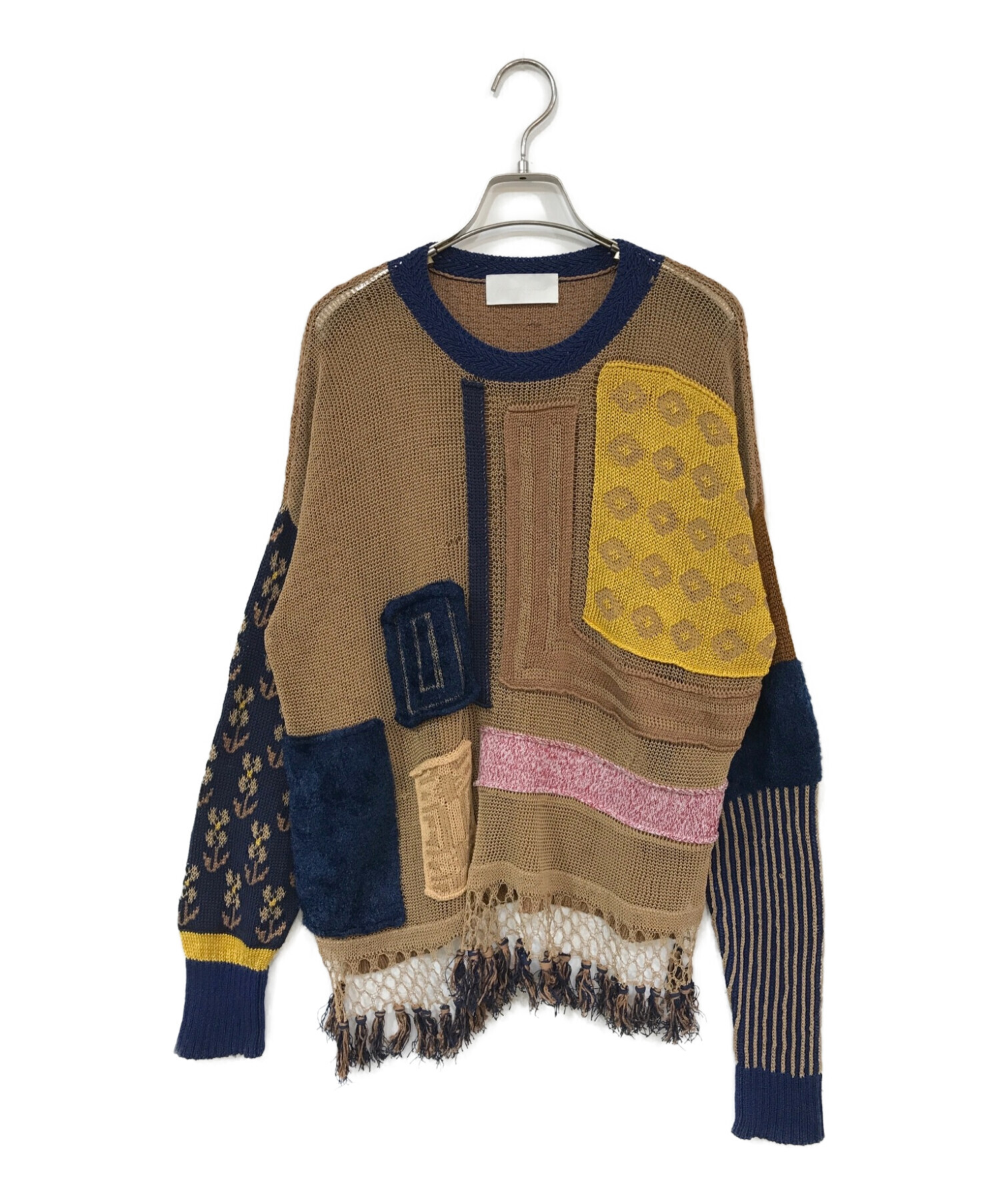 中古・古着通販】mame kurogouchi (マメクロゴウチ) デザインニット  