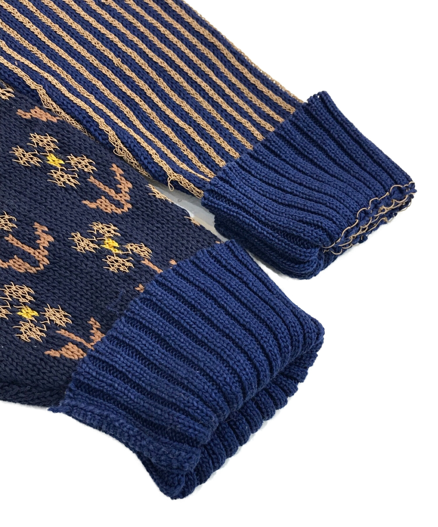 中古・古着通販】mame kurogouchi (マメクロゴウチ) デザインニット  