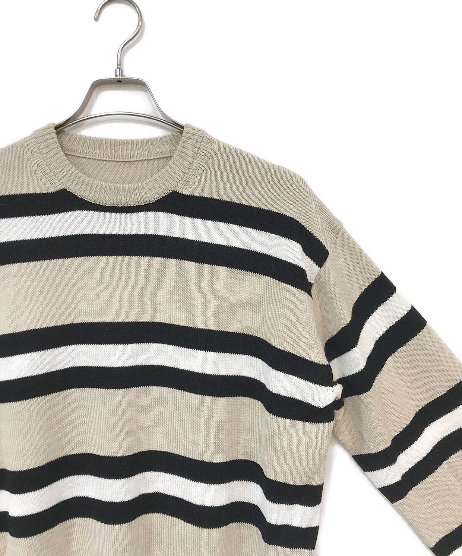 中古・古着通販】SOPHNET. (ソフネット) BORDER CREWNECK KNIT 