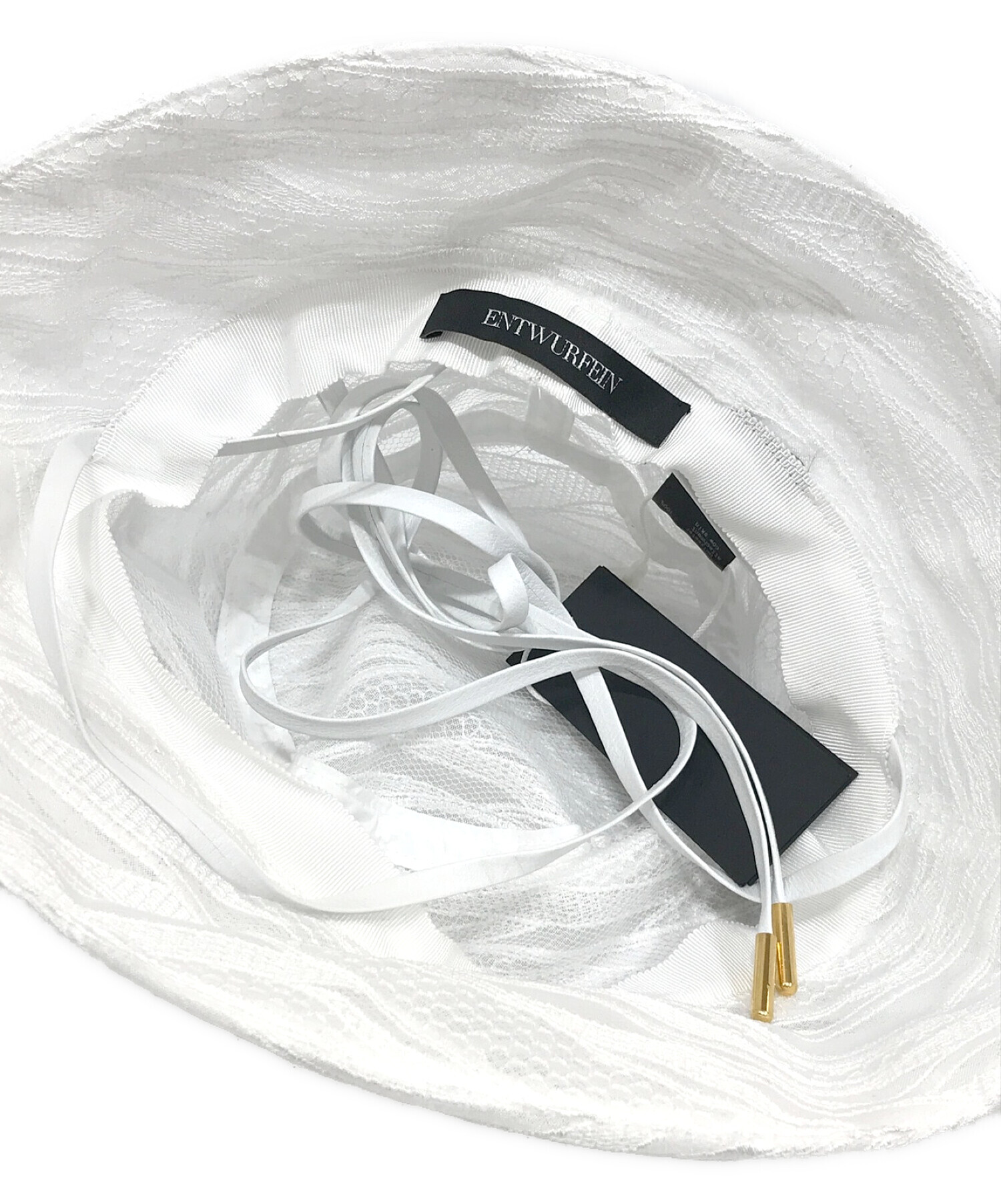 ENTWURFEIN エントワフェイン ハット レディース 【古着】【中古】 中古・古着通販】ENTWURFEIN (エントワフェイン) ハット ホワイト