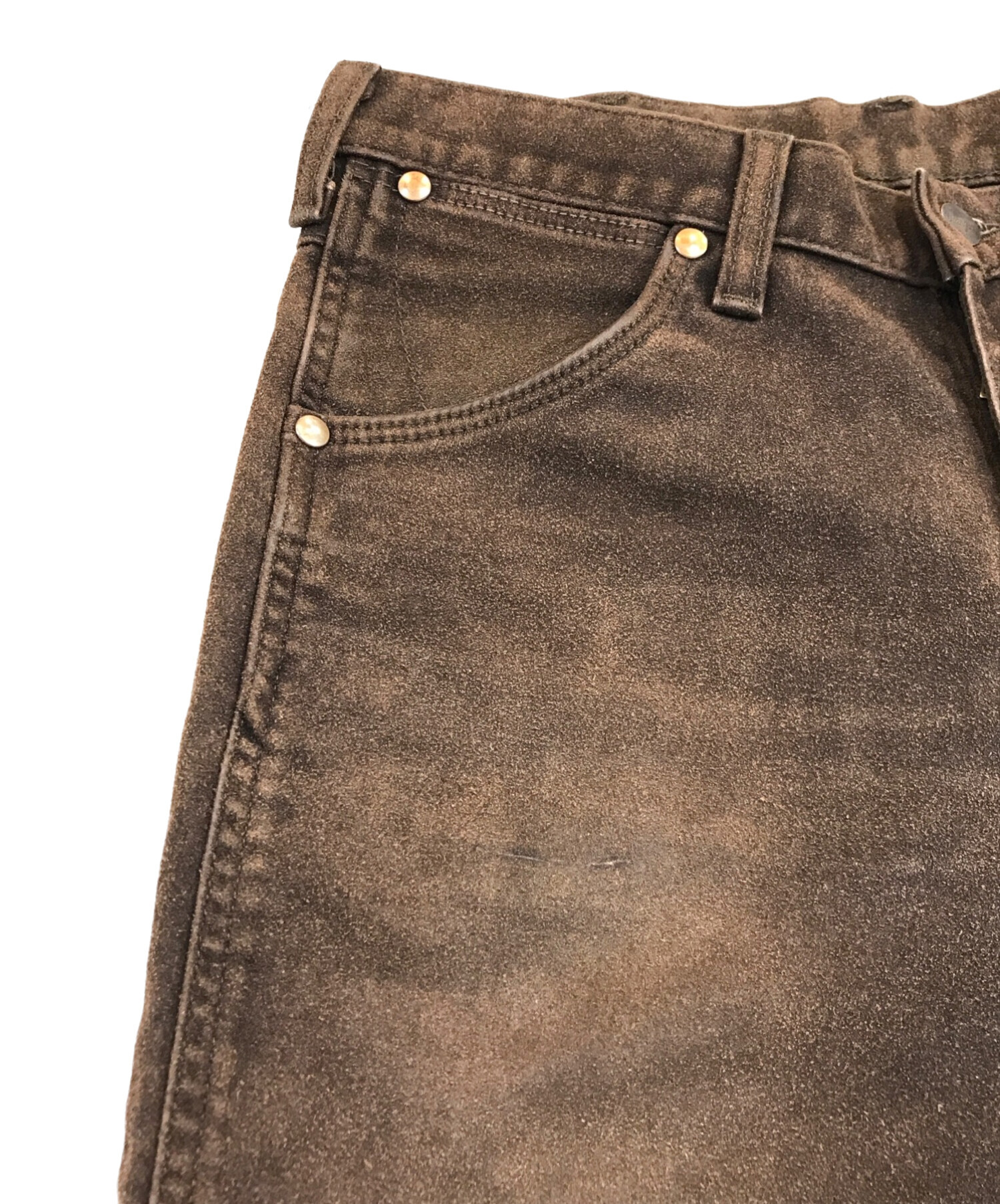 RL ダークブラウン スエードパンツ RL ダークブラウン スエードパンツ