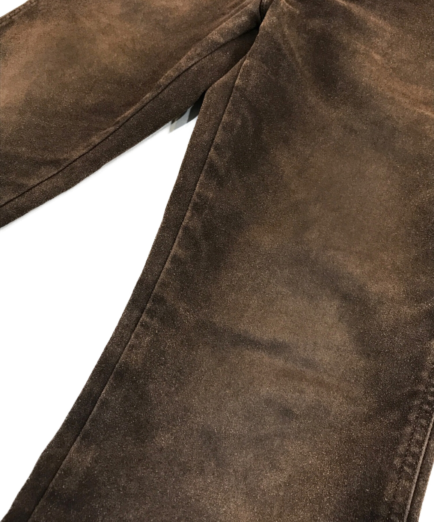 中古・古着通販】Wrangler (ラングラー) スウェードパンツ ブラウン