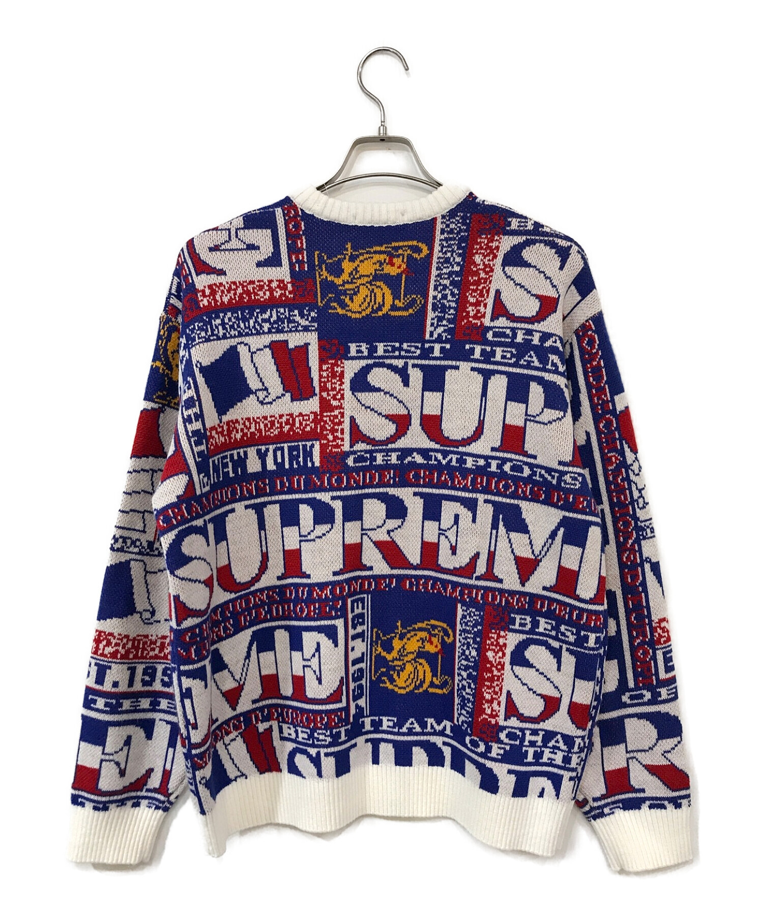 中古・古着通販】SUPREME (シュプリーム) scarf sweater マルチカラー 