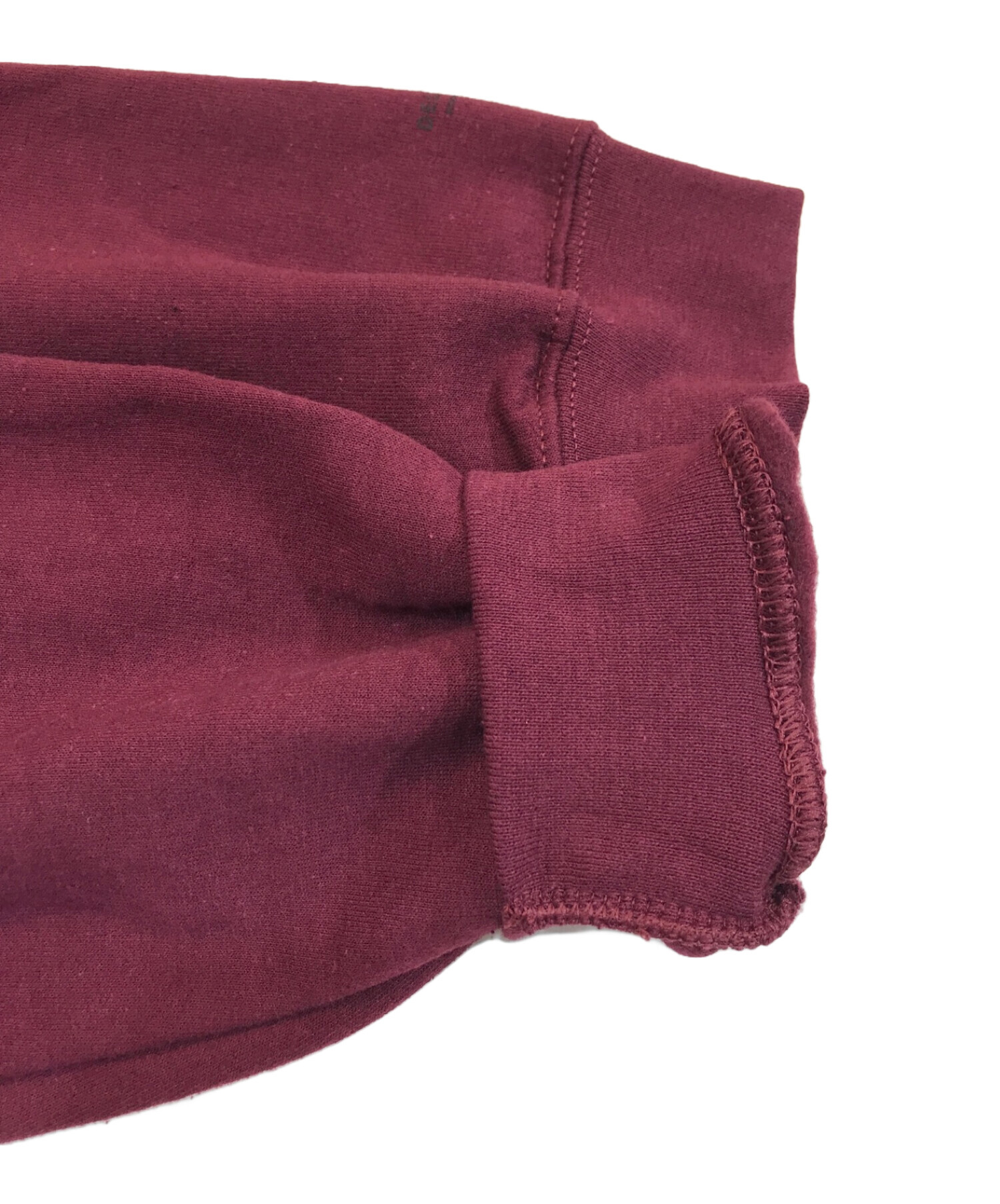 中古・古着通販】DELUXE (デラックス) プリントスウェット ワイン