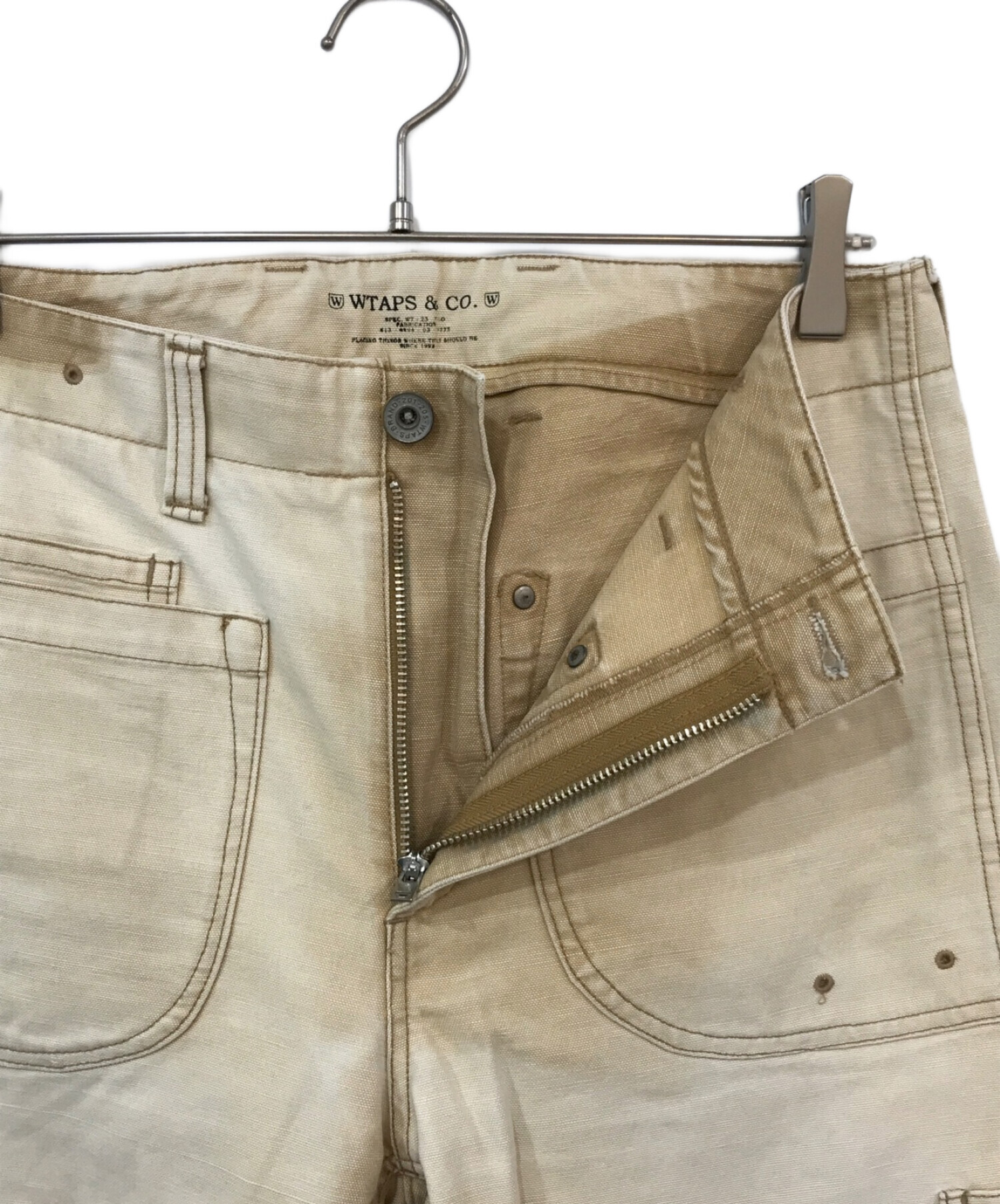 中古・古着通販】WTAPS (ダブルタップス) ペインターパンツ ベージュ