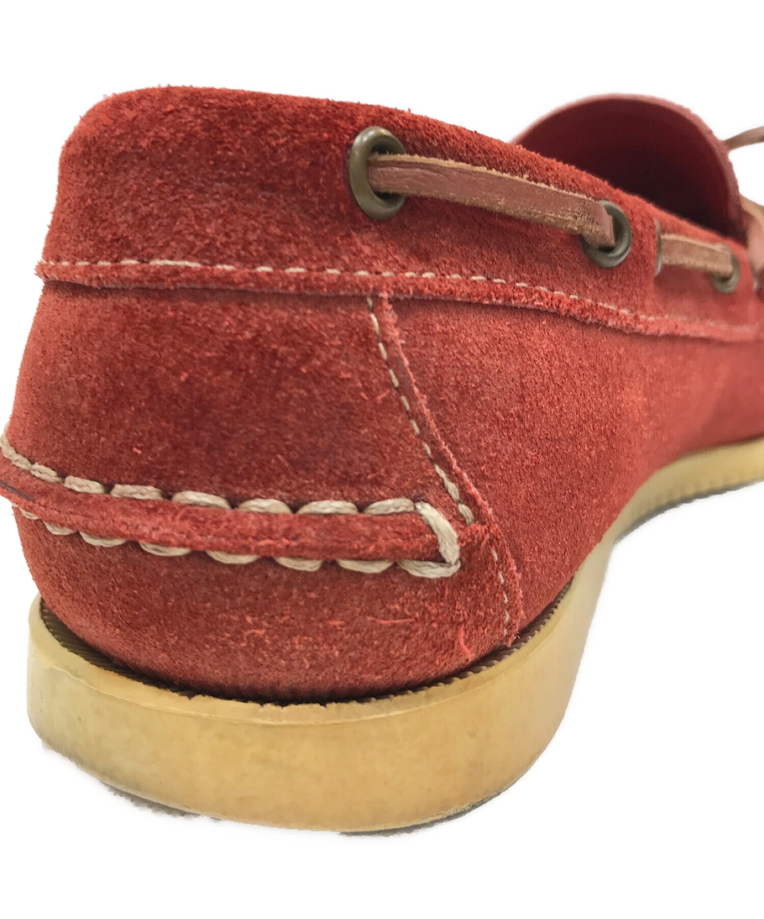 中古・古着通販】PARABOOT (パラブーツ) デッキシューズ レッド サイズ