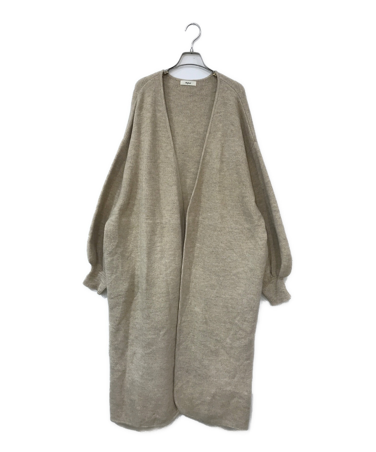 中古・古着通販】mideal (マイディール) knit log coat ベージュ  
