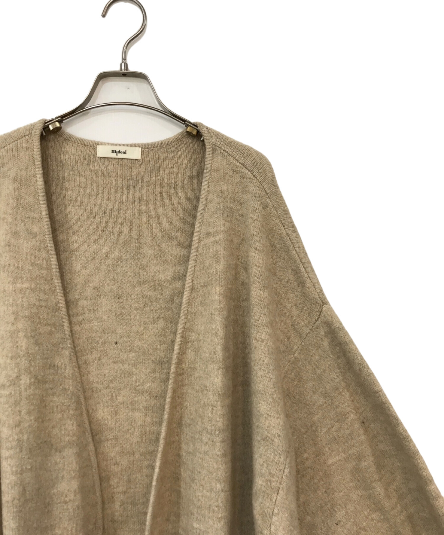 中古・古着通販】mideal (マイディール) knit log coat ベージュ  