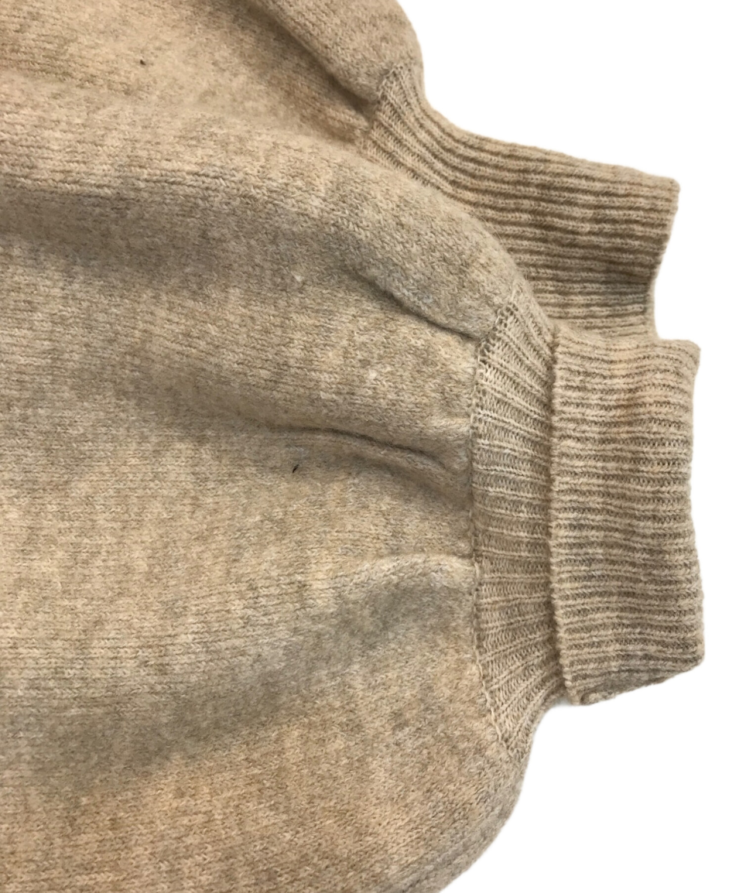 中古・古着通販】mideal (マイディール) knit log coat ベージュ  