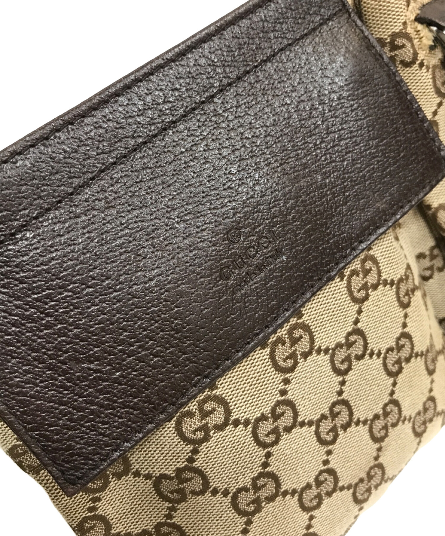中古・古着通販】GUCCI (グッチ) ウエストポーチ ベージュ｜ブランド 