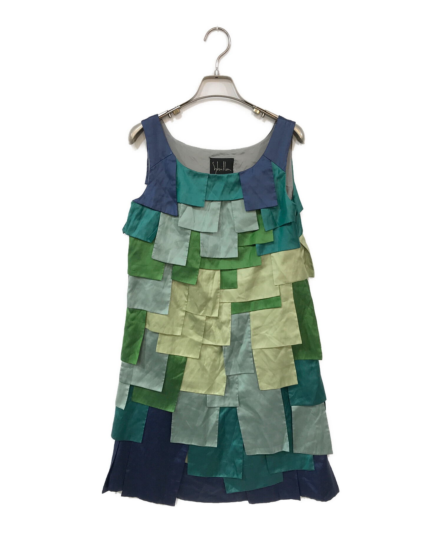 超美品シビラワンピース デザイン切り替えウールワンピース(ワンピース) | Sybilla