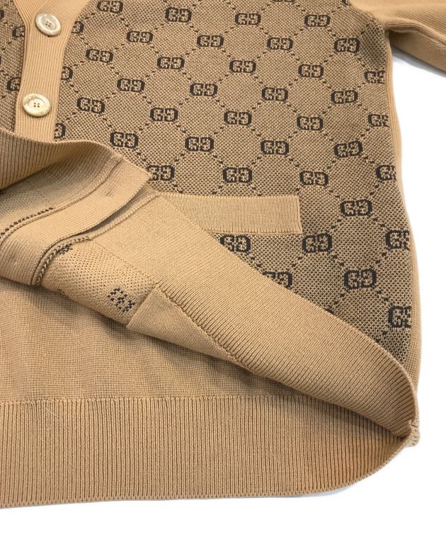 中古・古着通販】GUCCI (グッチ) GG柄カーディガン ブラウン サイズ:XL
