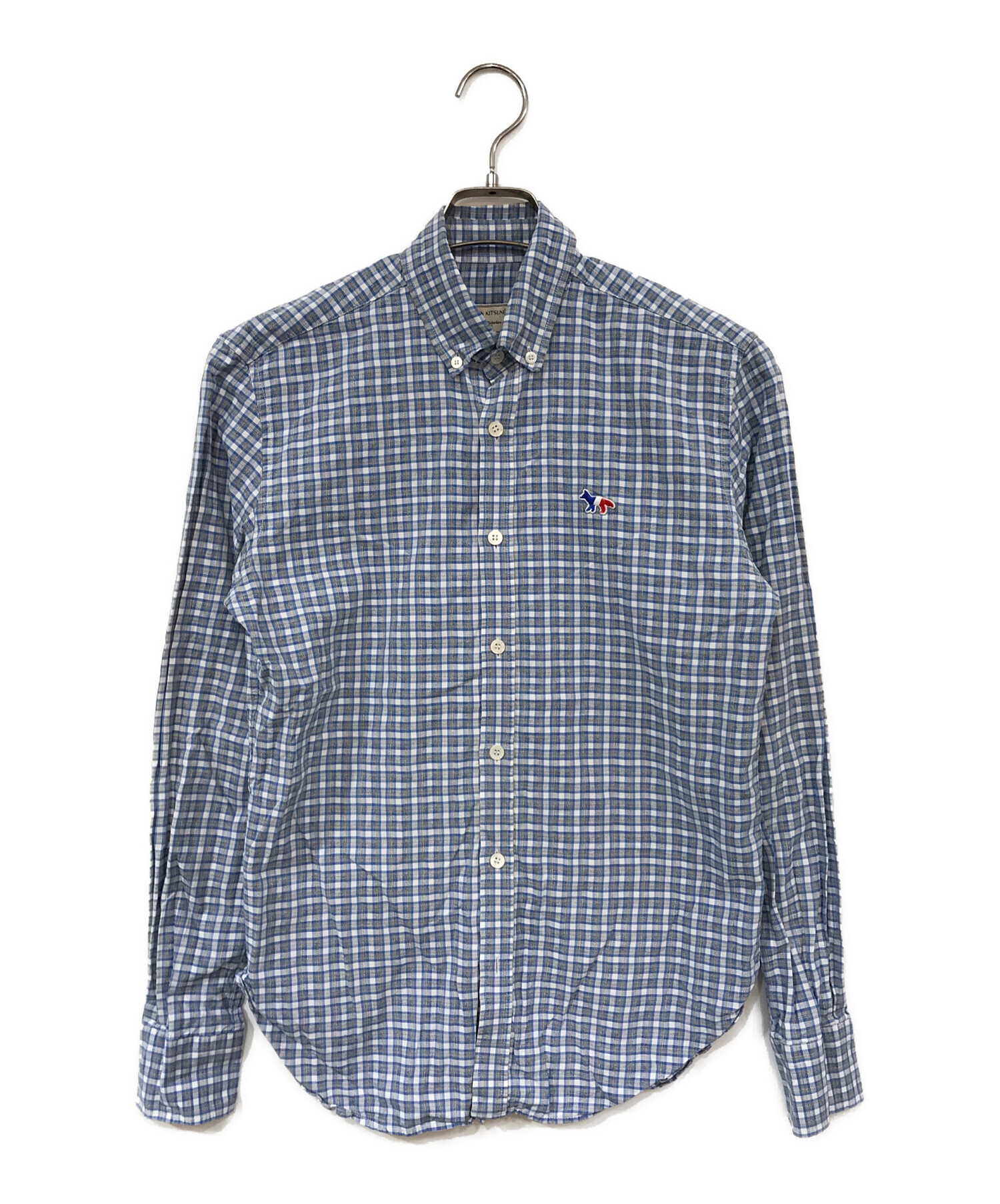 中古・古着通販】maison kitsune (メゾンキツネ) チェックシャツ 