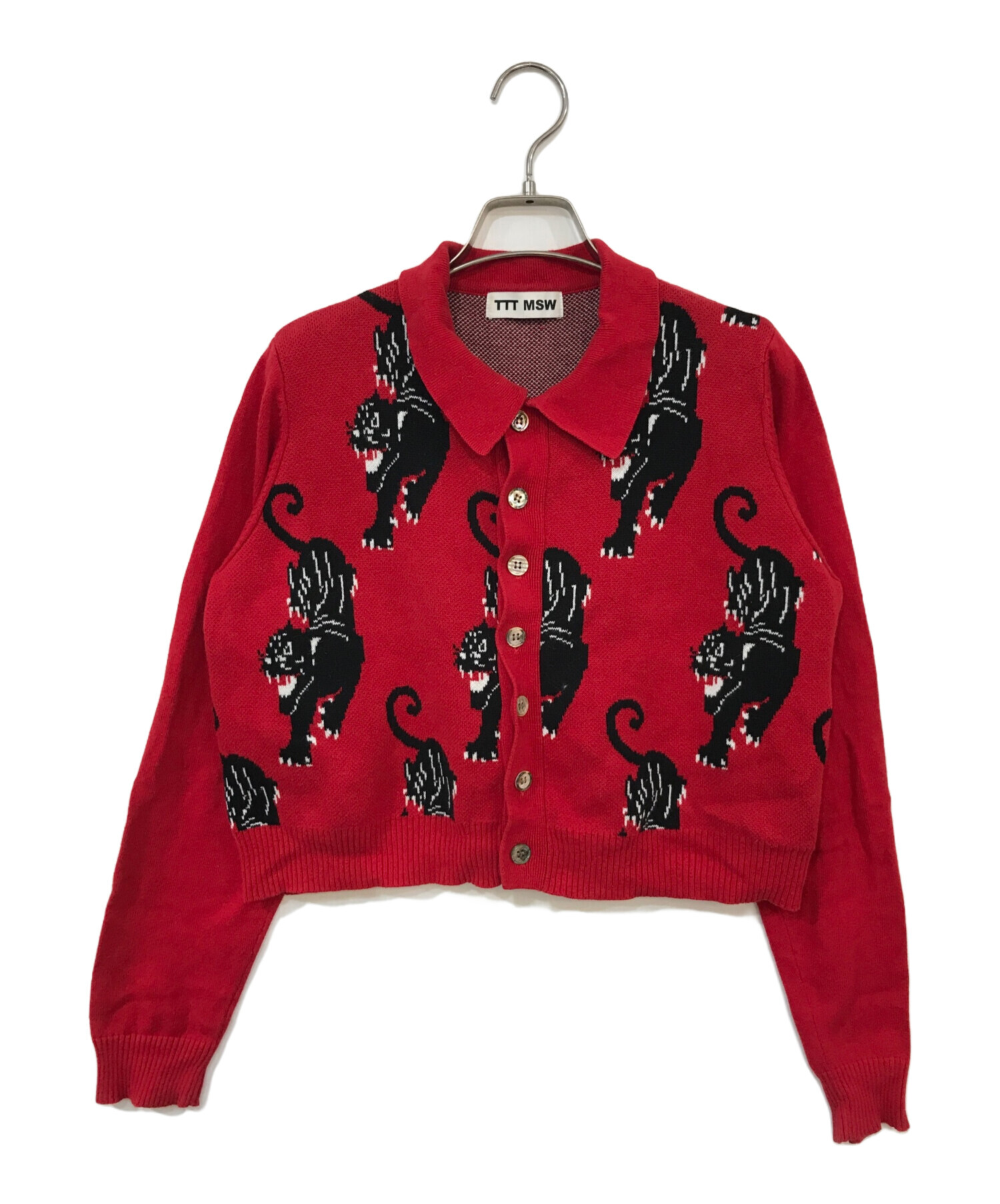 TTT_MSW Panther knit cardigan ぽとふttt msw 21aw panther knit