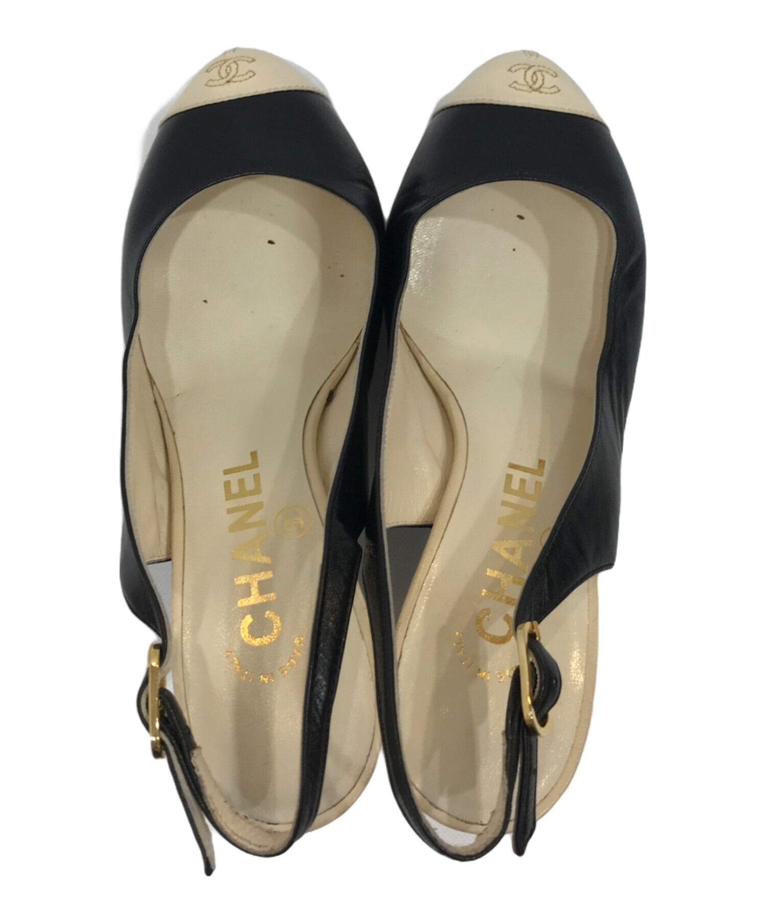 中古・古着通販】CHANEL (シャネル) ココマークヒールパンプス 