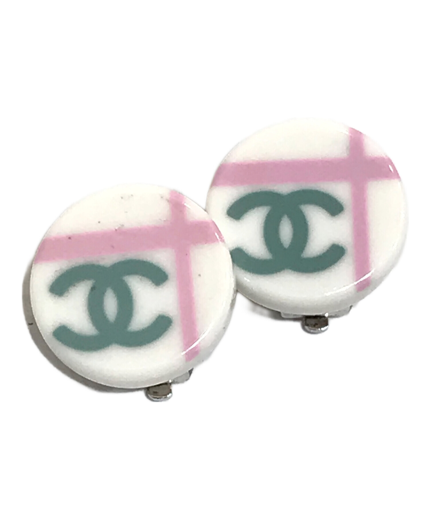 中古・古着通販】CHANEL (シャネル) イヤリング ホワイト｜ブランド 