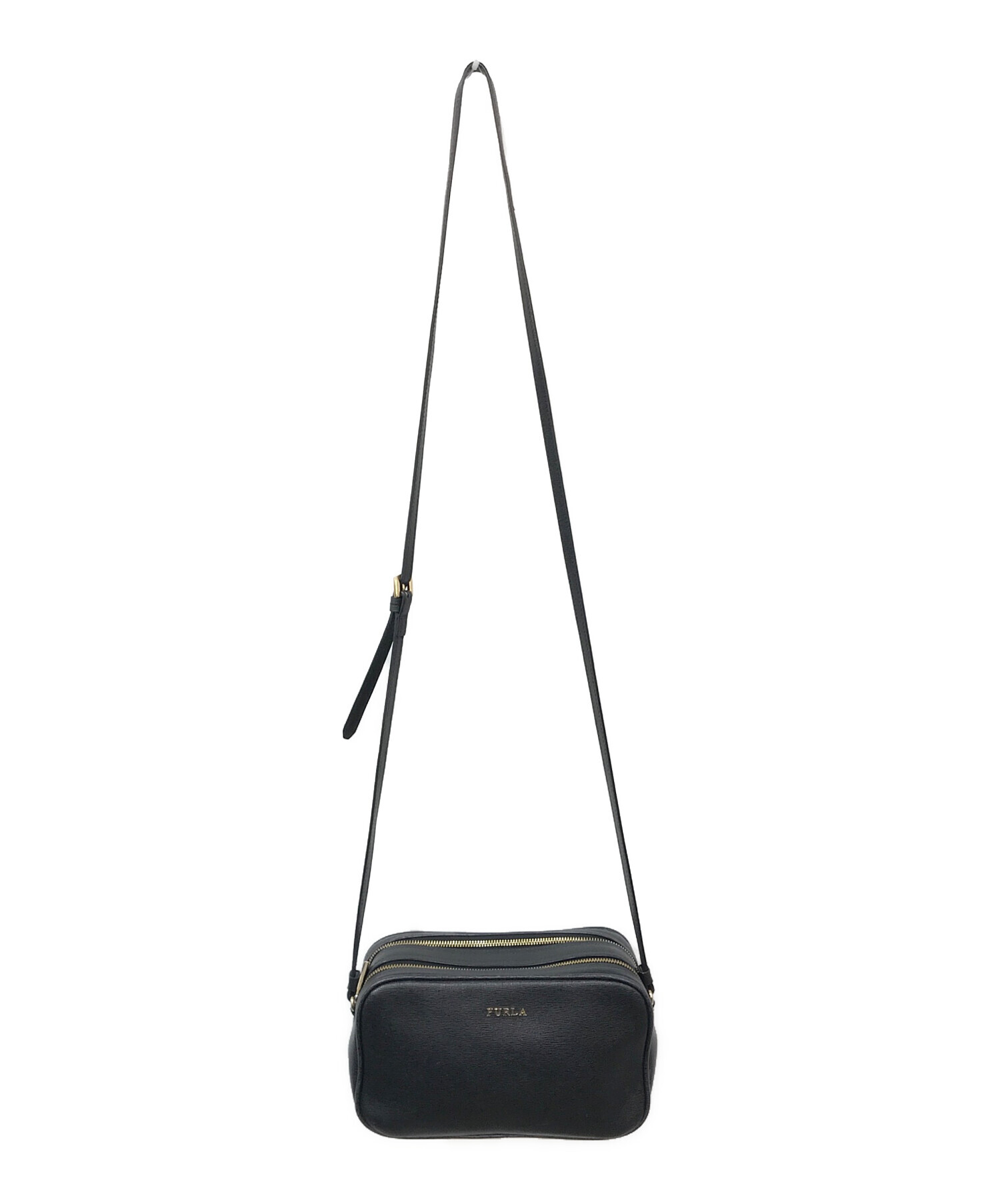 中古・古着通販】FURLA (フルラ) ショルダーバッグ ブラック｜ブランド