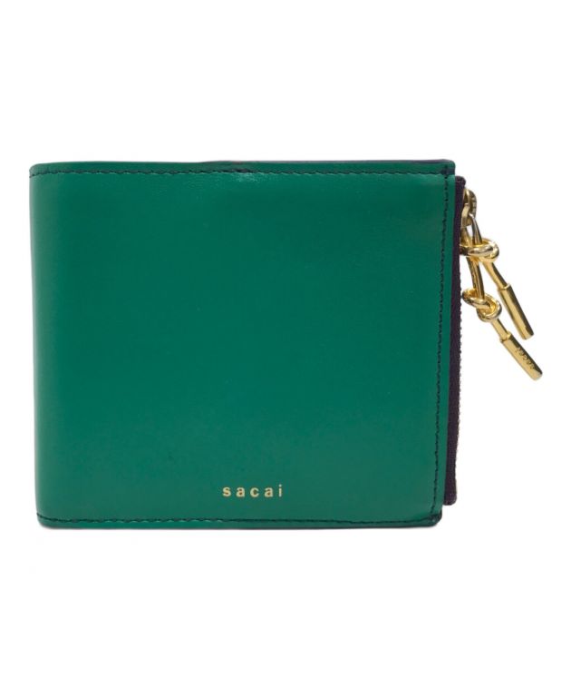 sacai 三つ折りウォレット 財布 カーキ shopbring_9224k140021