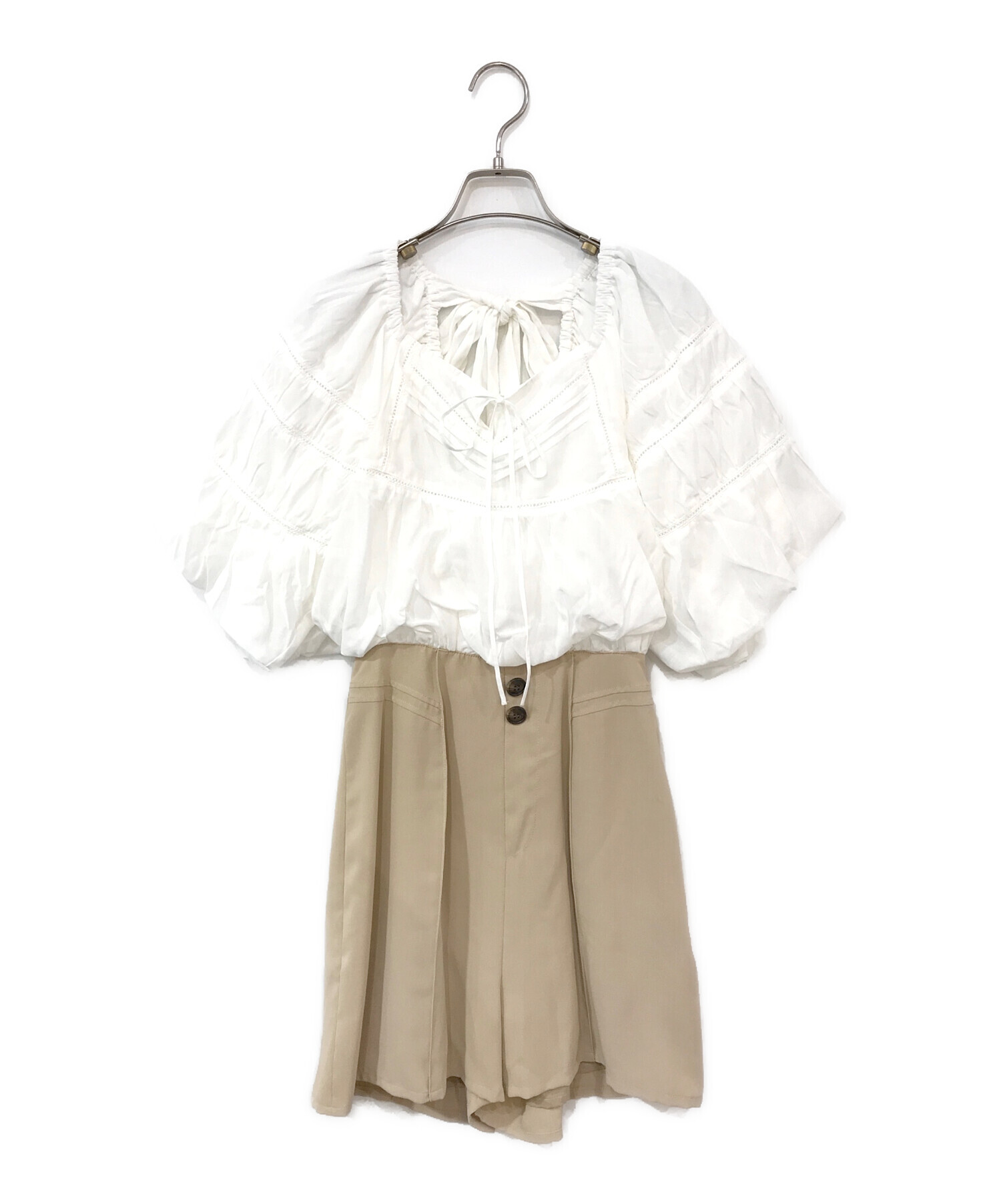 Two-Tone Ribbon Romper Two-Tone Ribbon Romper herlipto