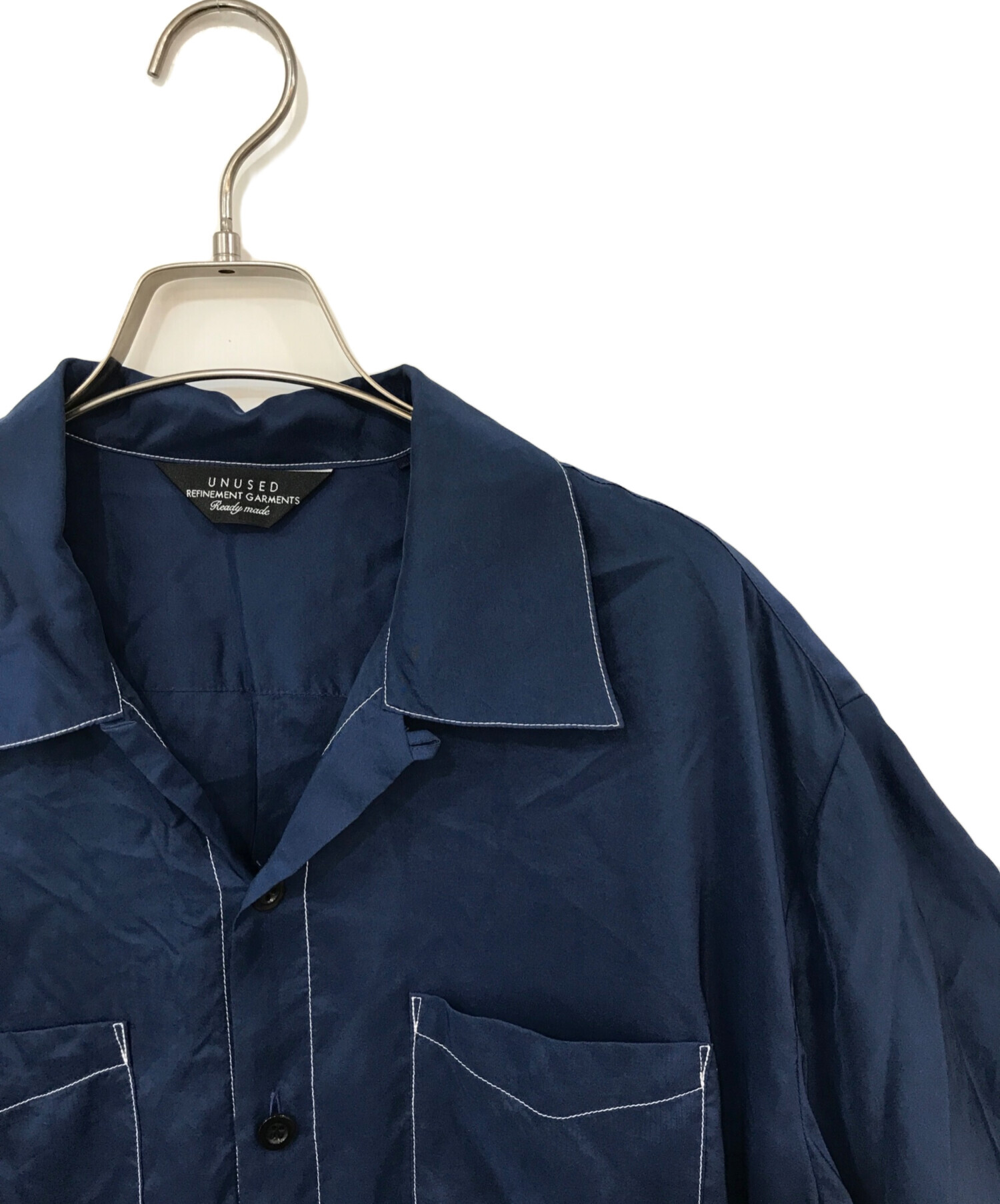 中古・古着通販】UNUSED (アンユーズド) Short-Sleeve Silk Shirt