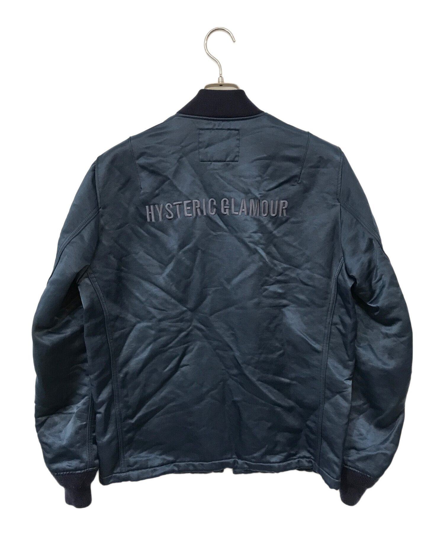 HYSTERIC GLAMOUR サテンジャケット HYSTERIC GLAMOUR - HYSTERIC'S MOTEL刺繍 サテンジャケット