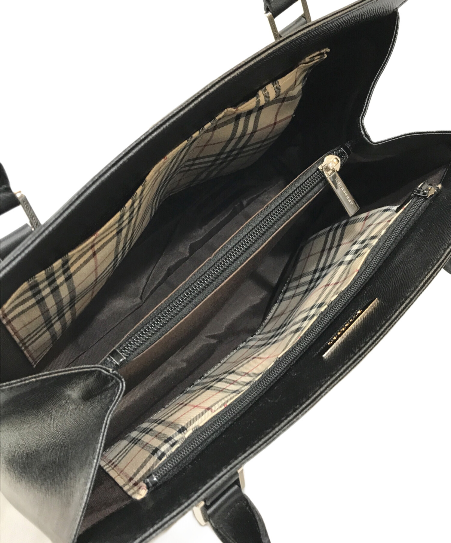 中古・古着通販】BURBERRY (バーバリー) トートバッグ ブラック