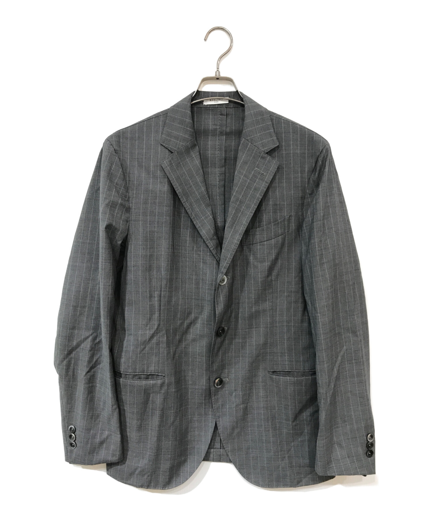 美品 BOGLIOLI DOVER スーツ 44 セットアップ ネイビー ウール 楽天