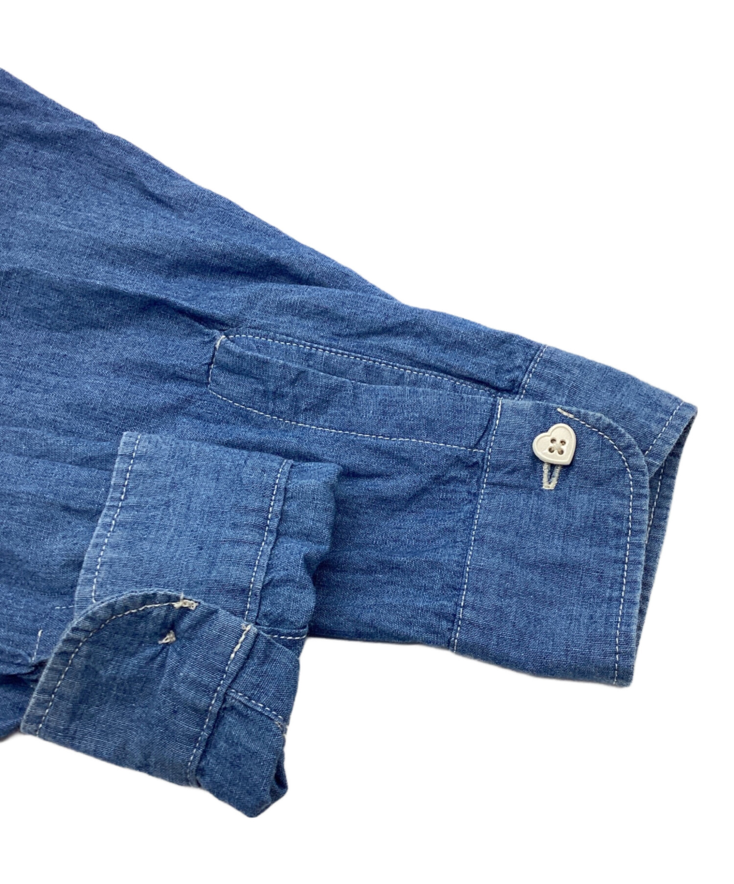 中古・古着通販】HUMAN MADE (ヒューマンメイド) シャンブレーシャツ