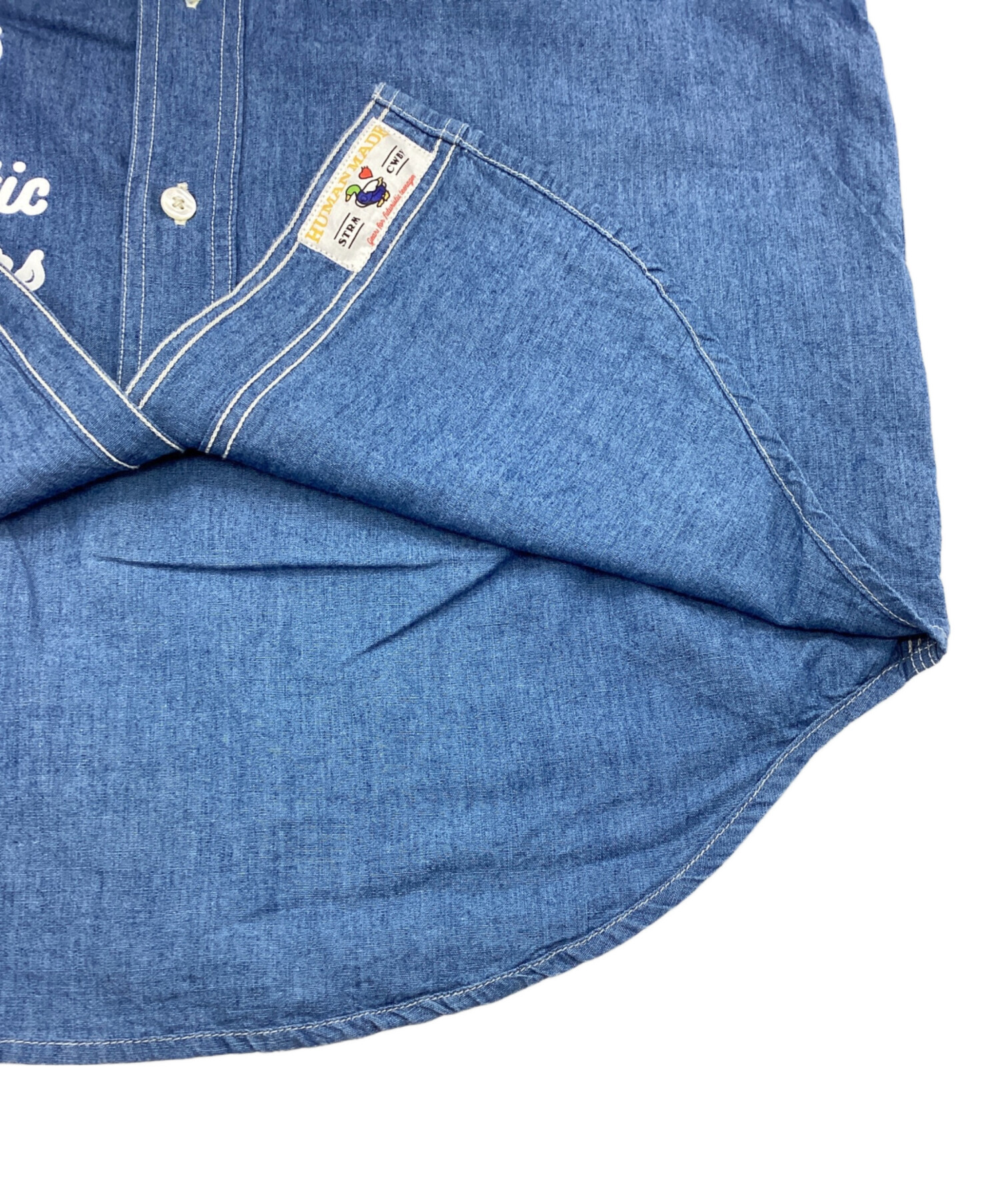 中古・古着通販】HUMAN MADE (ヒューマンメイド) シャンブレーシャツ