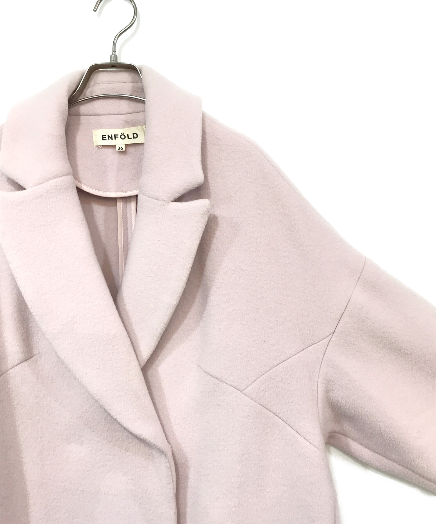 ENFOLD ライトメルトン　オーバーサイズフレアコート　36 2022FW ENFOLD OVER-SIZE FLARE COAT – COLDBECK ONLINE