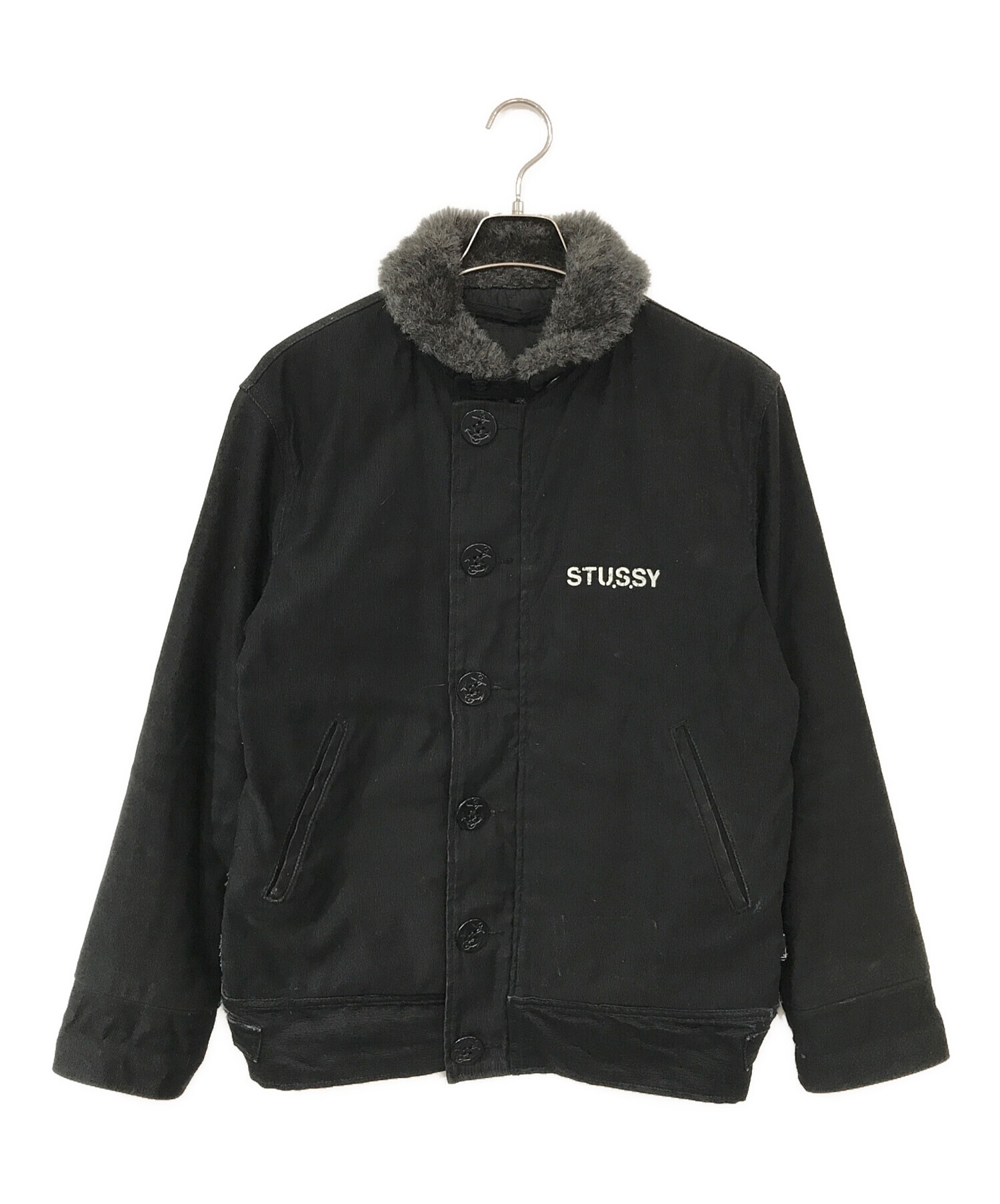 中古・古着通販】stussy (ステューシー) デッキジャケット ブラック