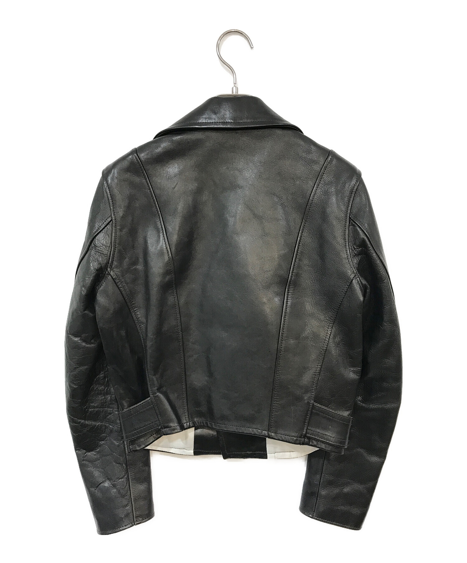 FUMIKA UCHIDA 牛革 ダブル ライダース レザージャケット ブラック 中古・古着通販】FUMIKA UCHIDA (フミカウチダ) ダブル