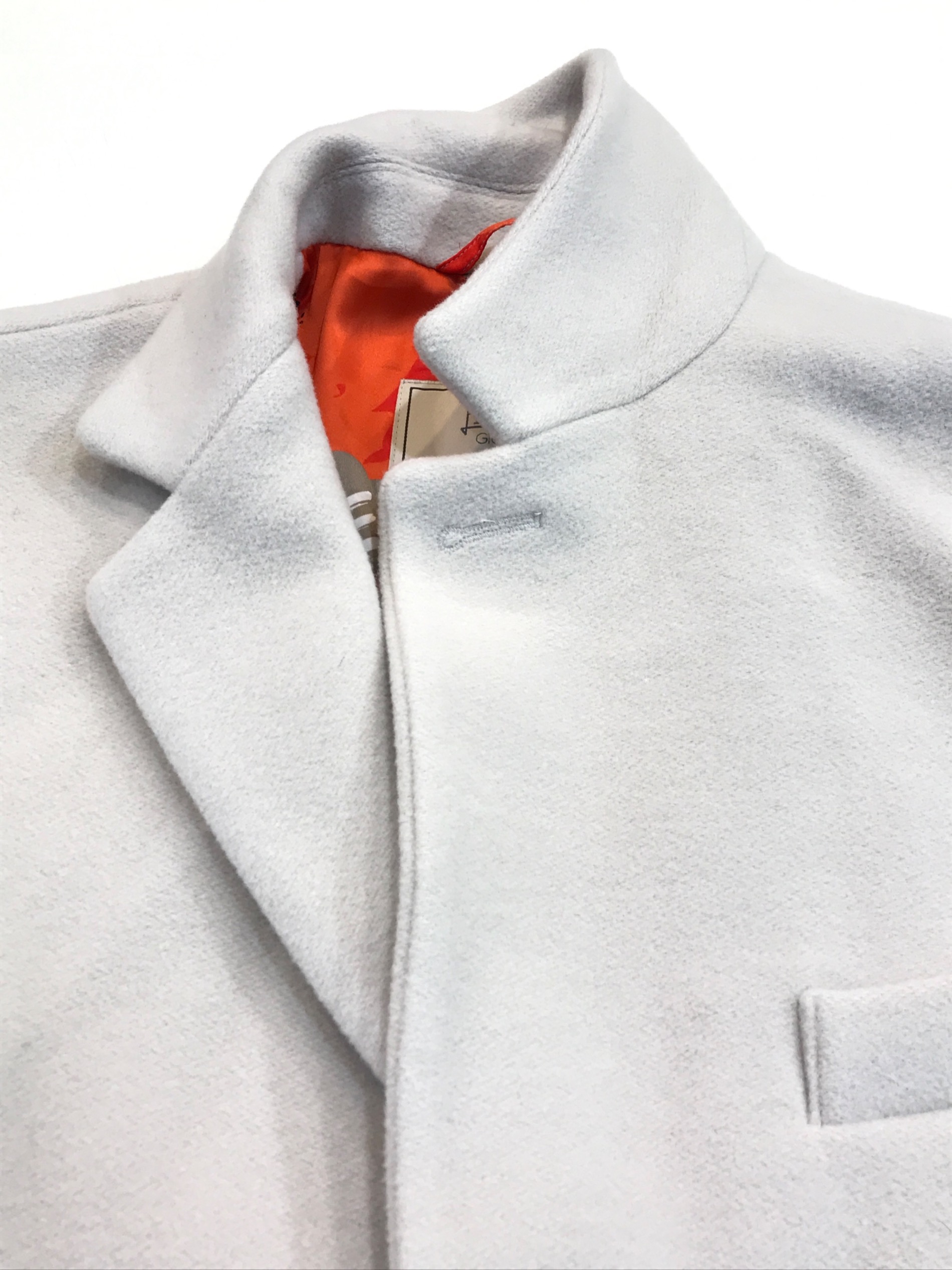 希少✨HERNO ヘルノ チェスターコート スカーフ柄 シルク ベージュ 52