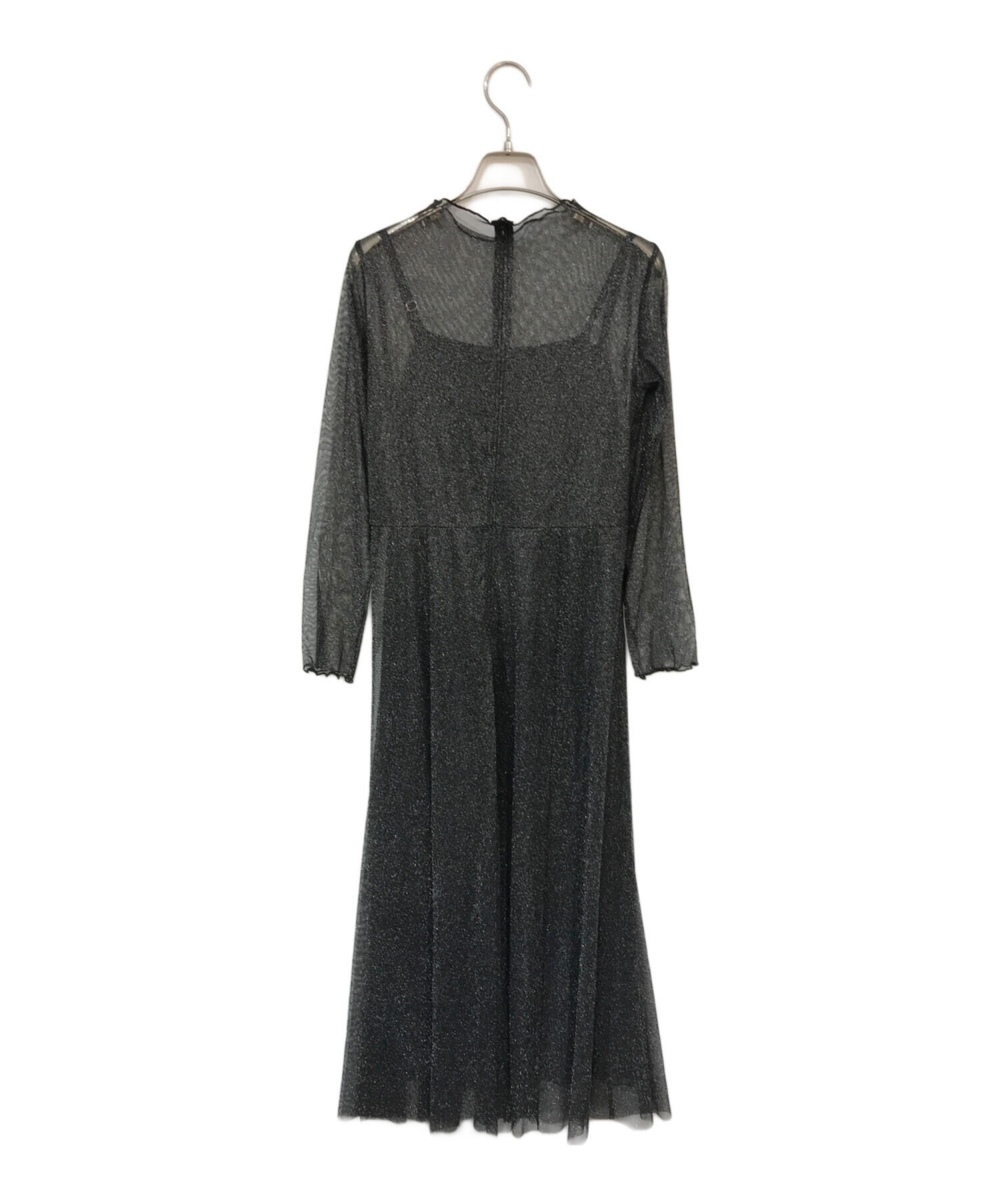 中古・古着通販】kaene (カエン) ラメチュールメロウワンピース 