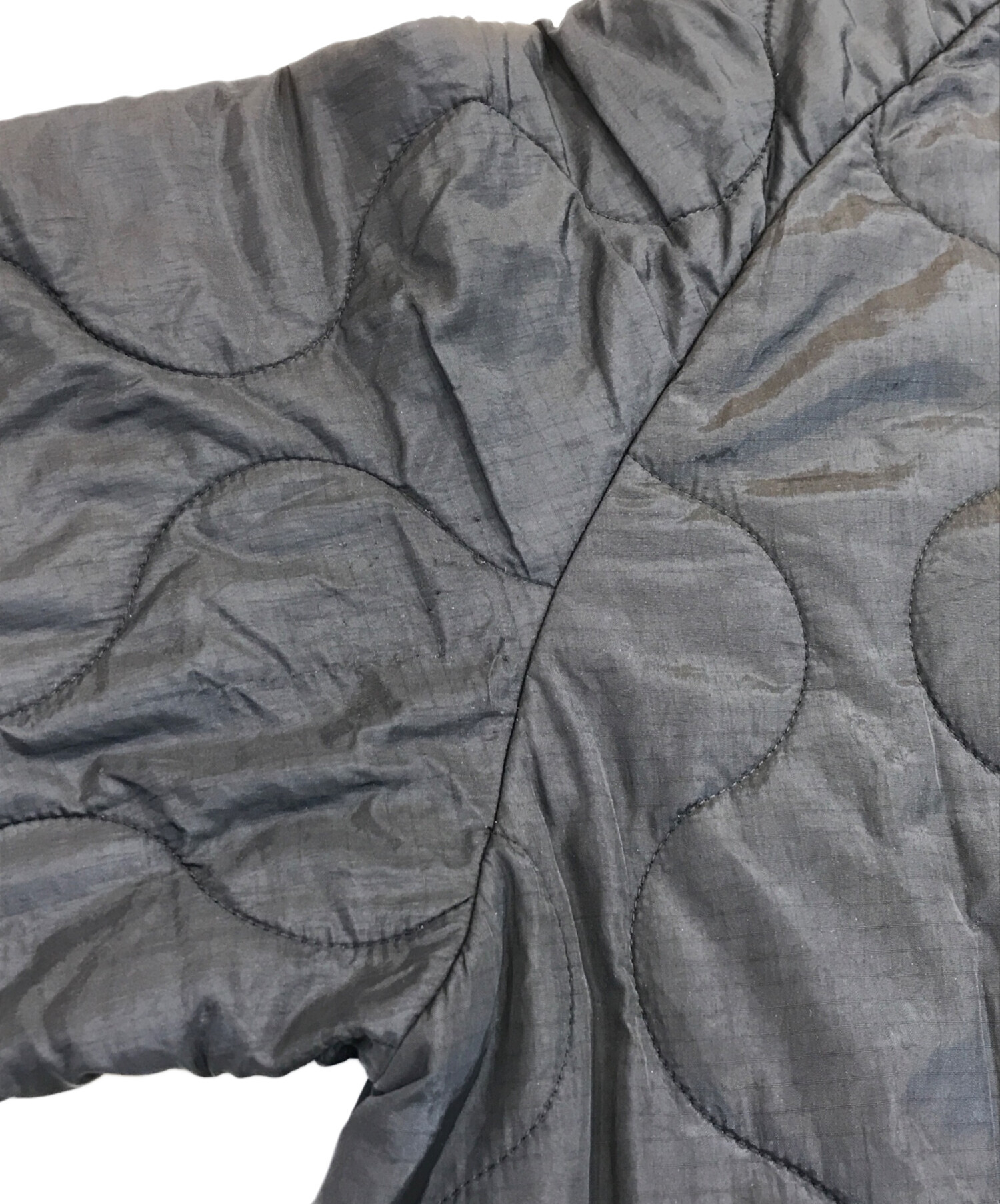 中古・古着通販】HYKE (ハイク) QUILTED LINER COAT ブラック サイズ:1