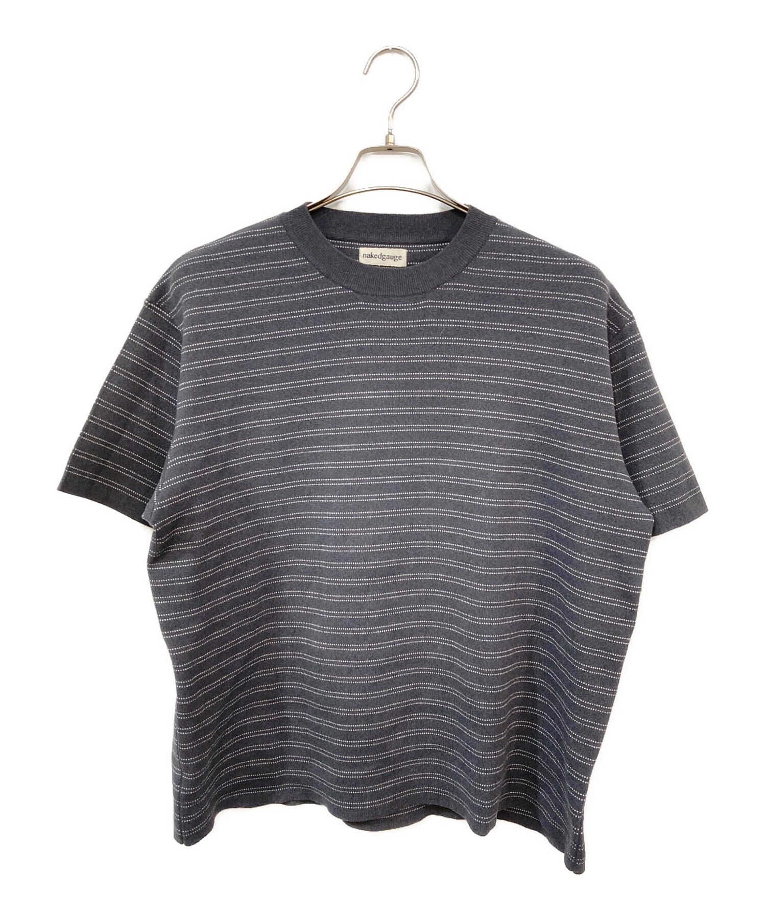 中古・古着通販】NAKEDGAUGE (ネイキッドゲージ) B.SWEATER S/S グレー 