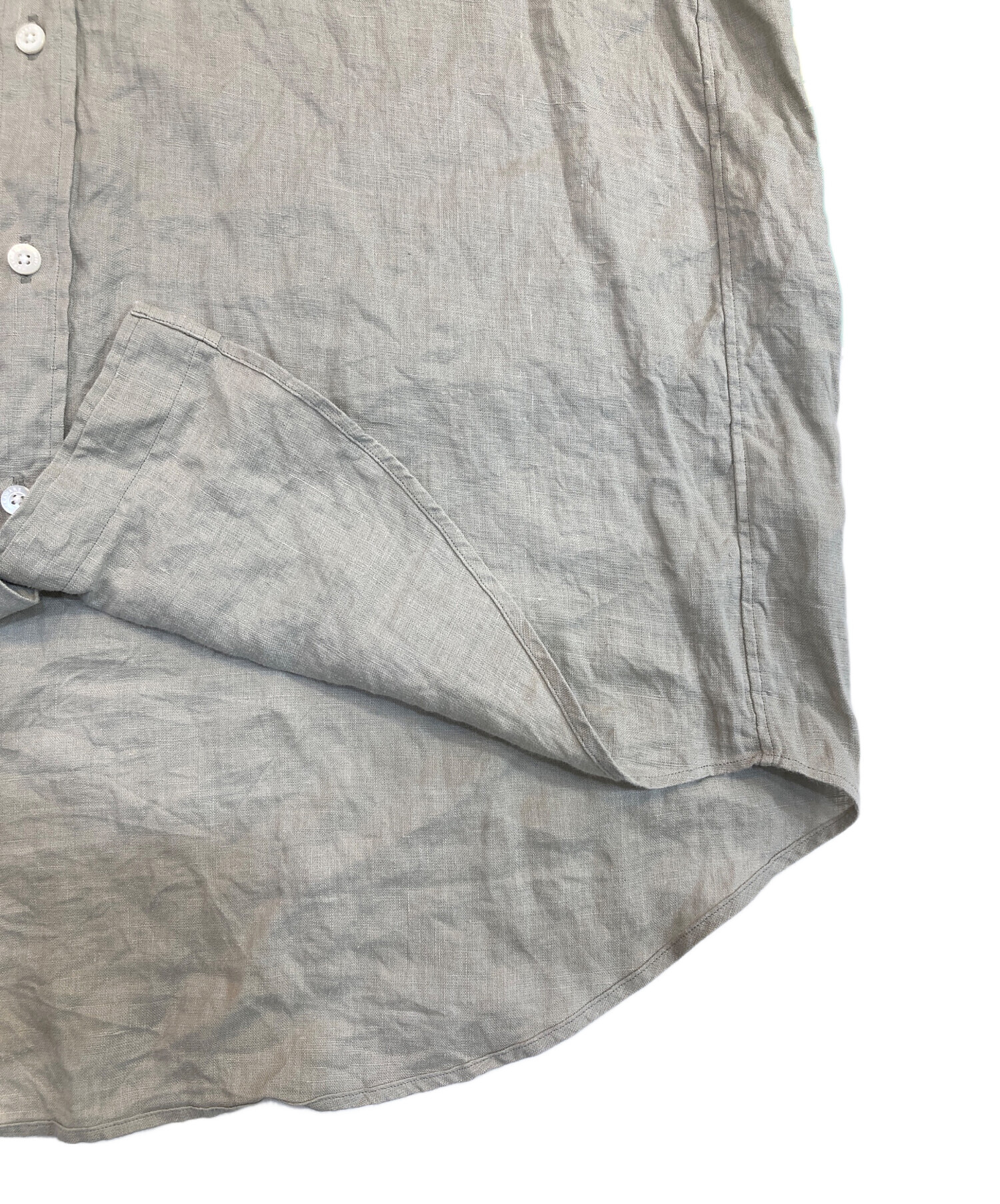 中古・古着通販】MARKWARE (マーカウェア) W COLLAR SHIRT HEMP