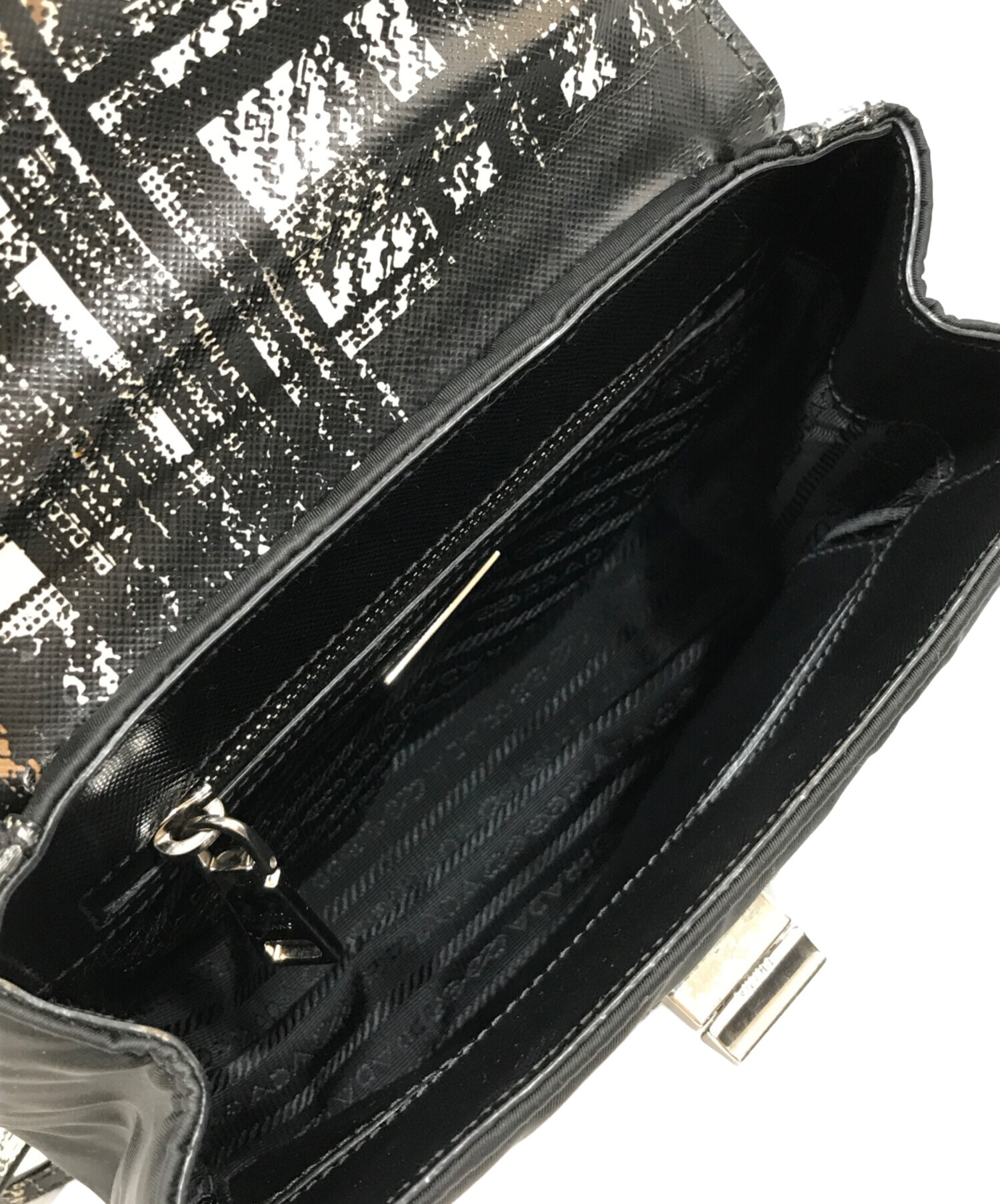 中古・古着通販】PRADA (プラダ) テスート×サフィアーノ 2WAY 