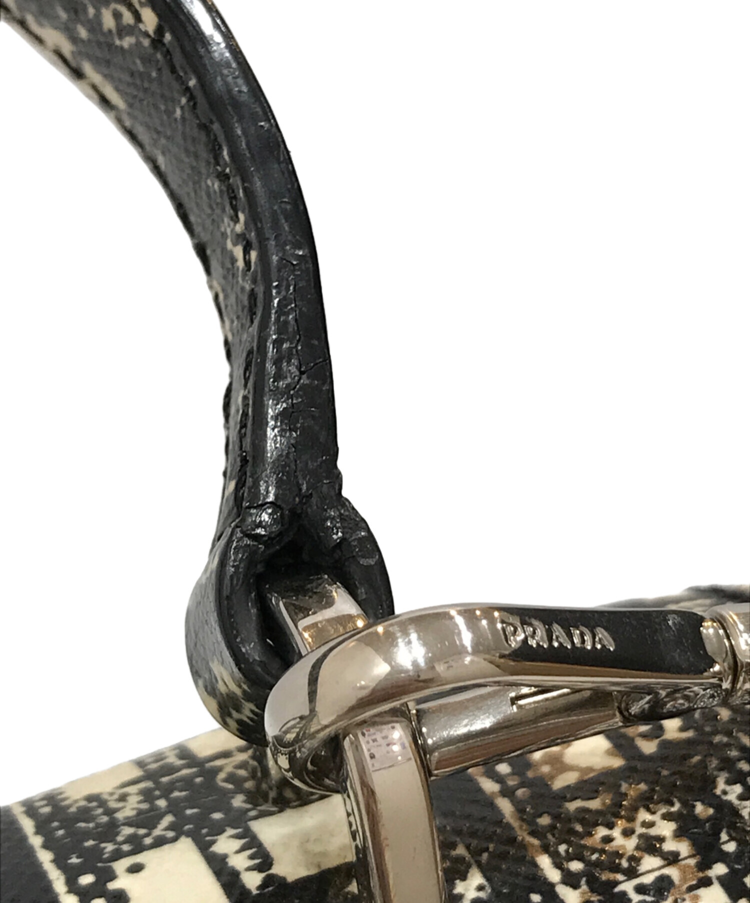 中古・古着通販】PRADA (プラダ) テスート×サフィアーノ 2WAY 