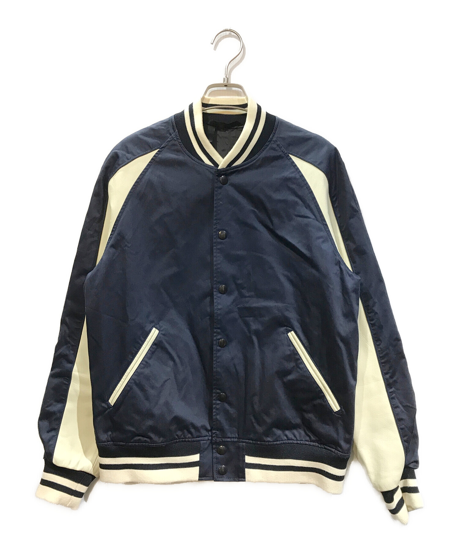 中古・古着通販】N.HOOLYWOOD (エヌ ハリウッド) スタジャン ネイビー 