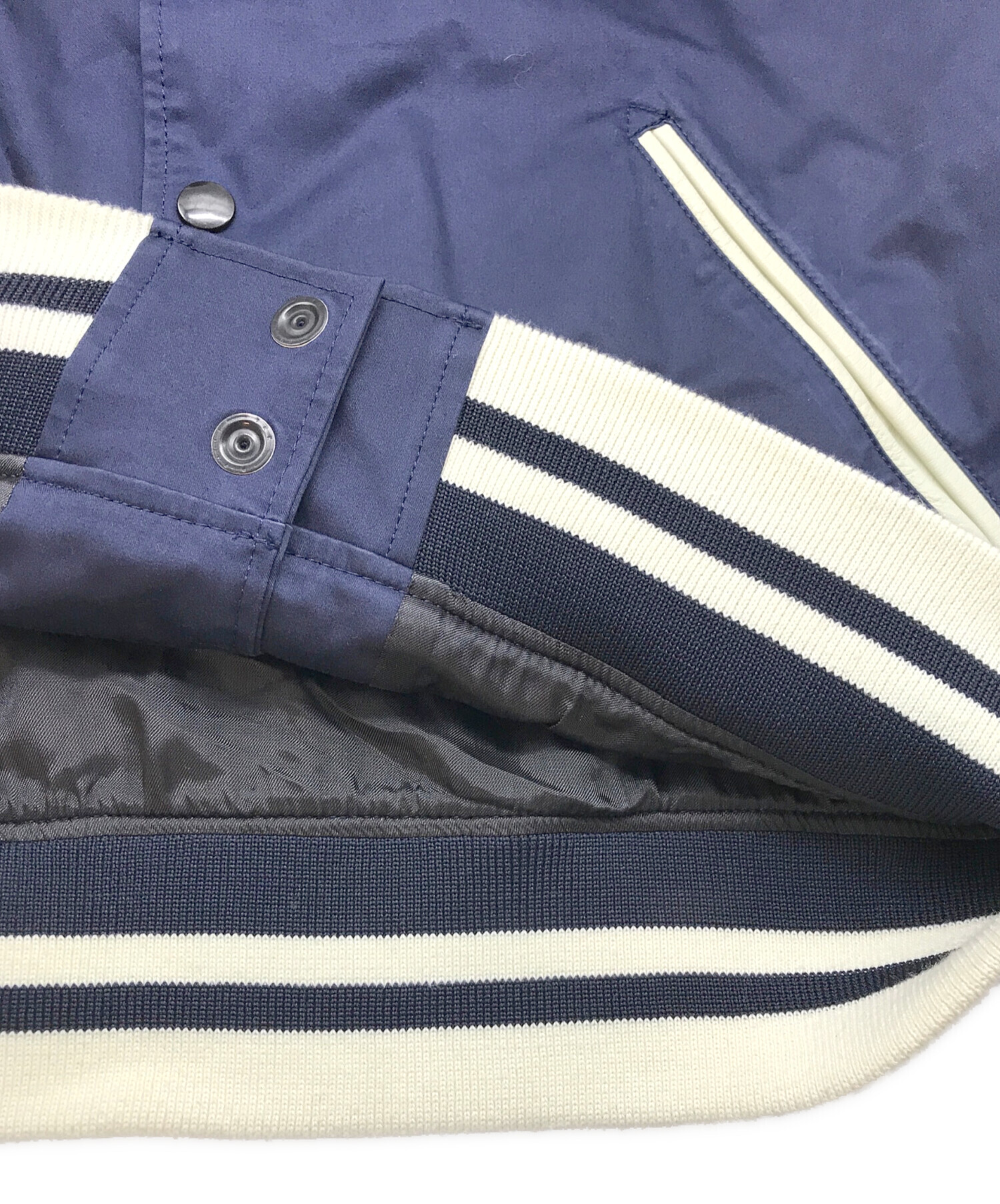 中古・古着通販】N.HOOLYWOOD (エヌ ハリウッド) スタジャン ネイビー 