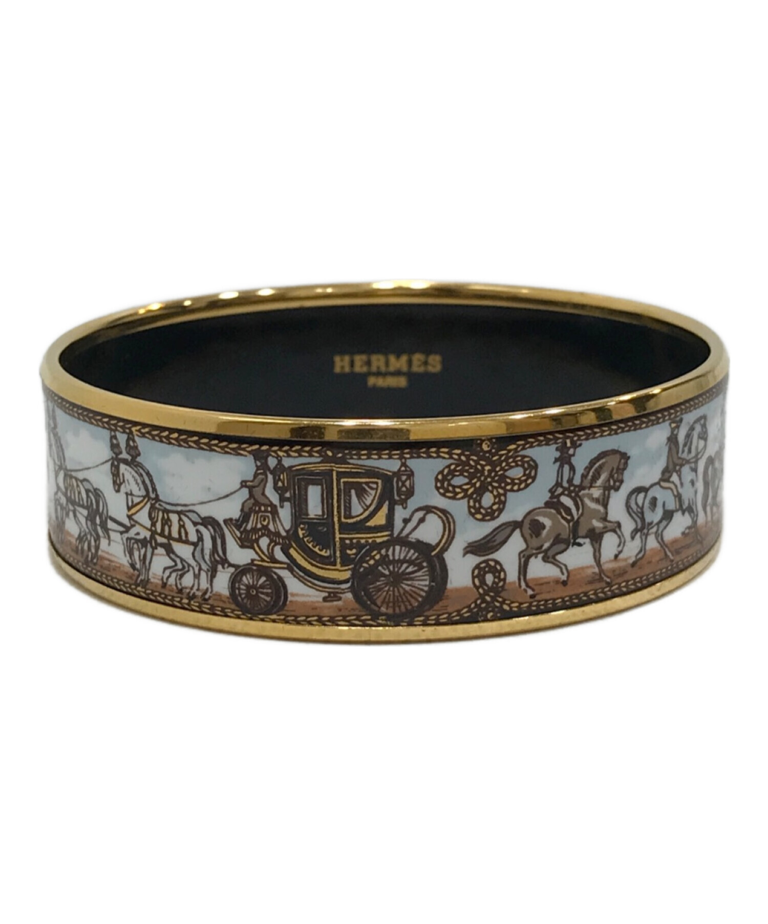 中古・古着通販】HERMES (エルメス) エマイユバングル スカイブルー 