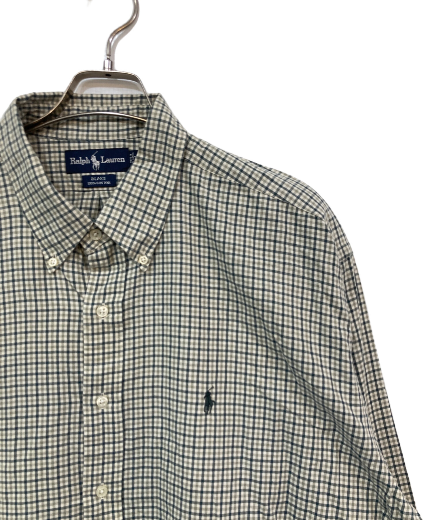【90s】ラルフローレン BDシャツ XXL 刺繍ポニー ベージュ BLAKE 中古・古着通販】POLO RALPH LAUREN (ポロ・ラルフローレン) 90s BLAKE