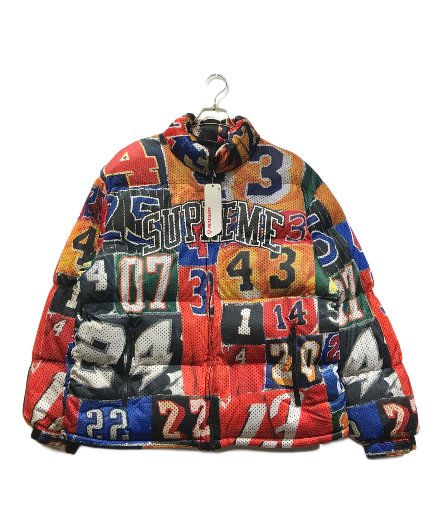 Supreme Mesh Jersey Puffer Jacket Multi