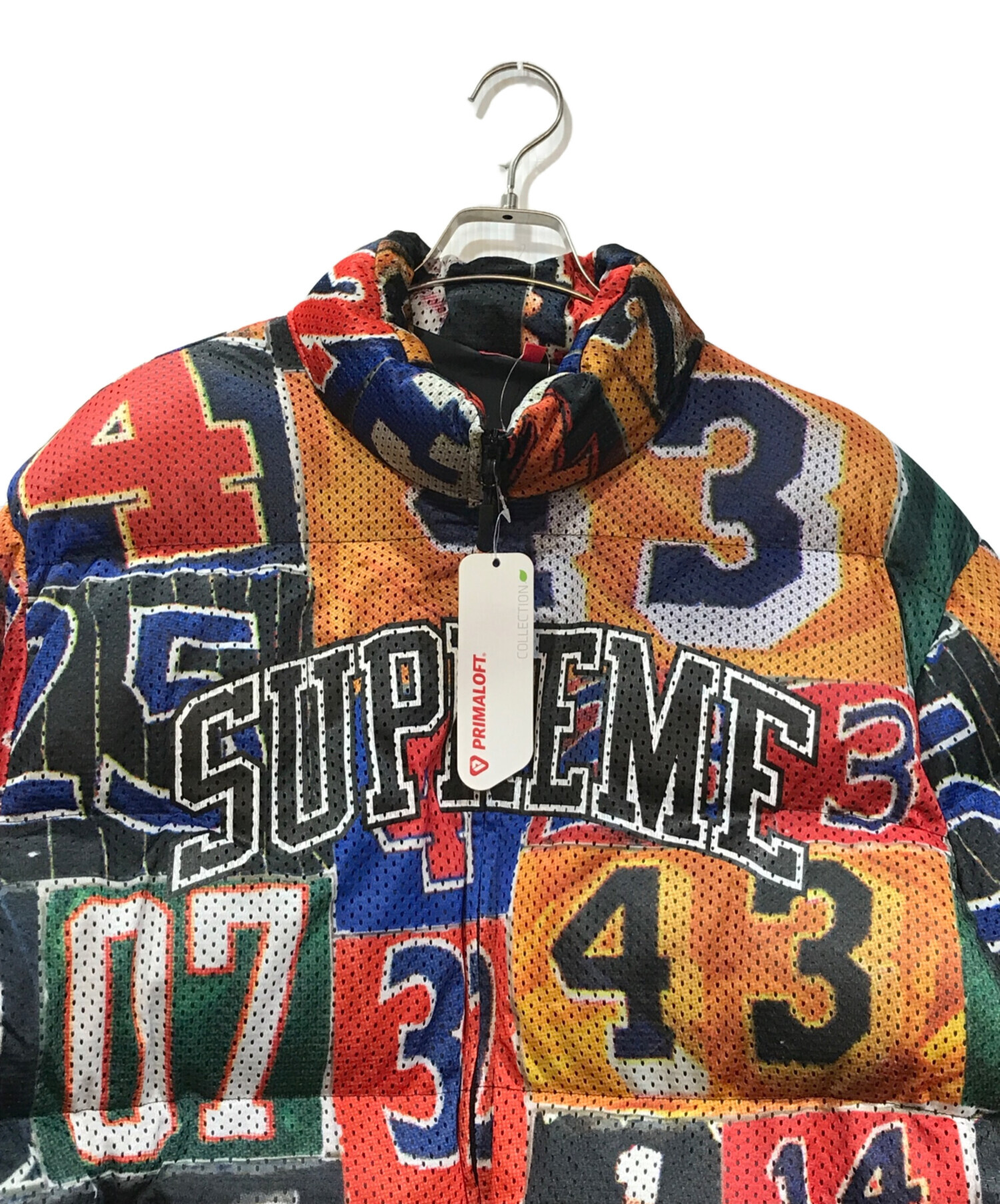 Supreme Mesh Jersey Puffer Jacket Multi